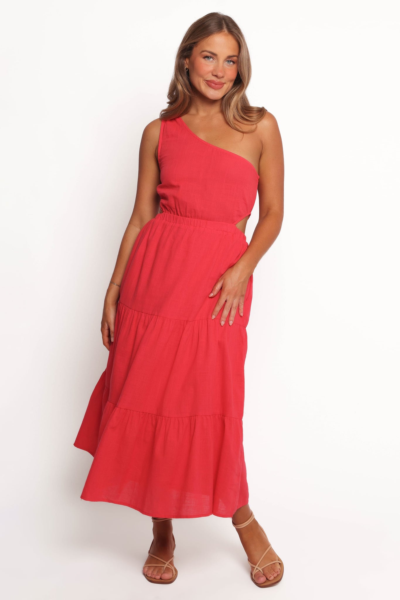 Teresa One Shoulder Midi Dress