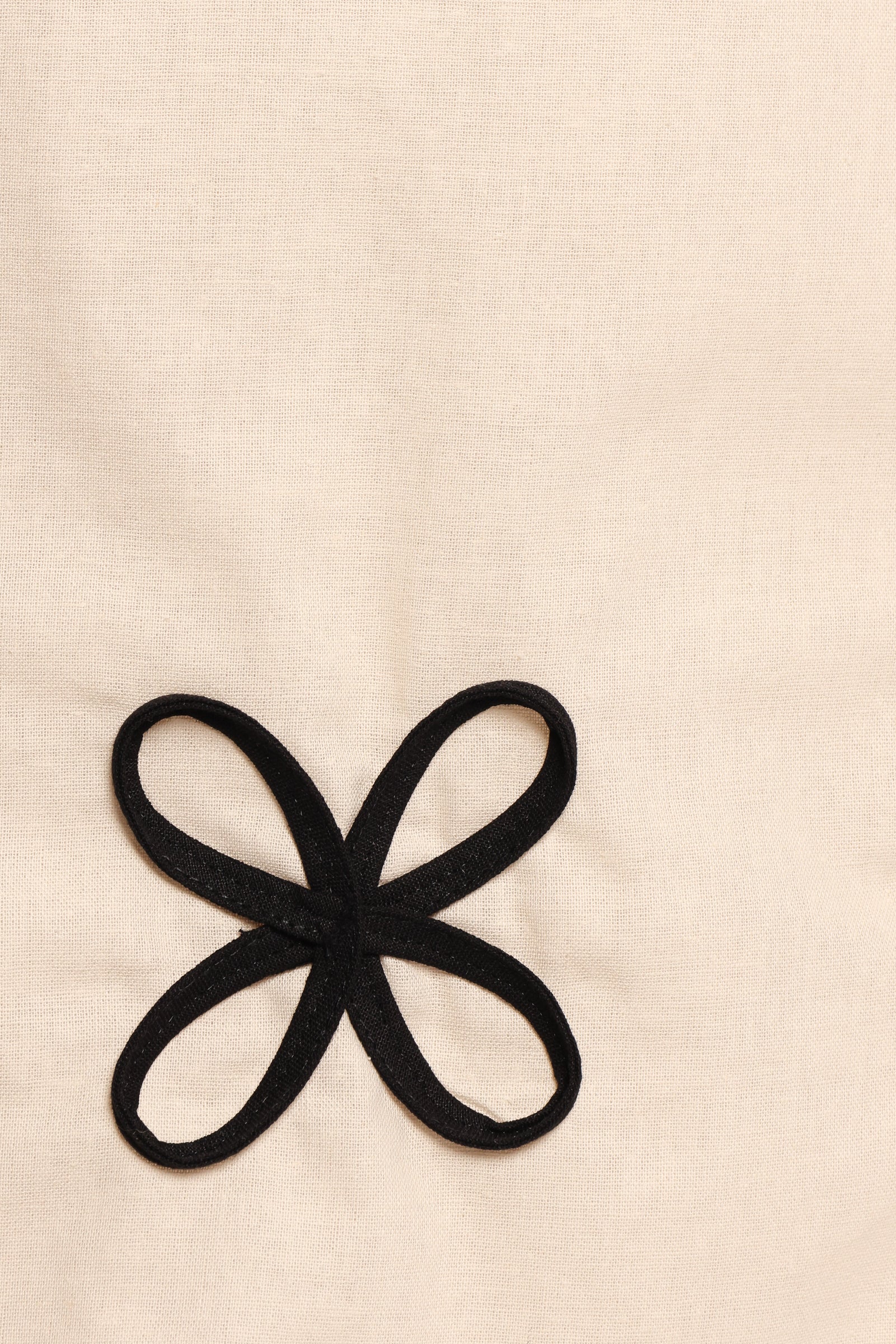 Petal and Pup USA DRESSES Thalia Mini Dress - Cream/Black