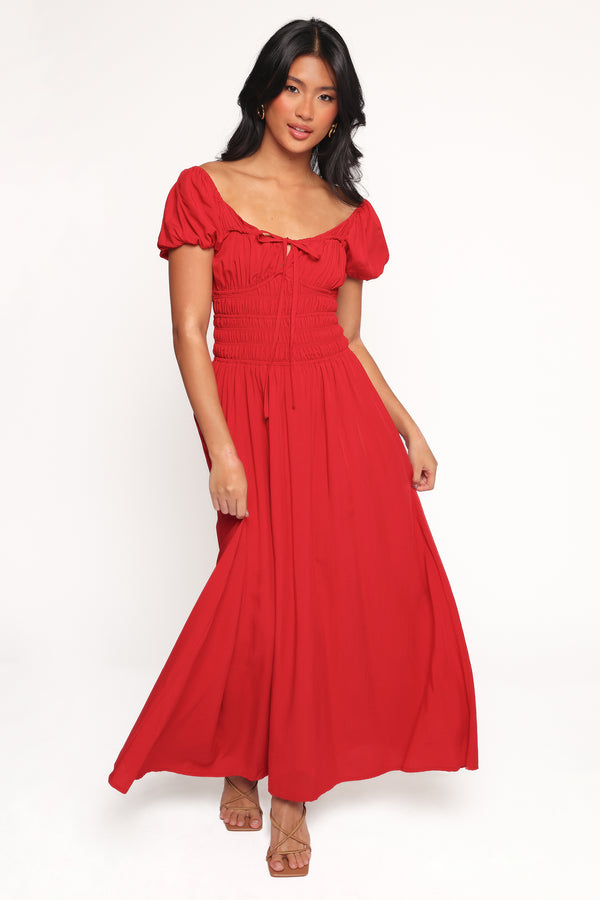 red maxi dress amazon Petal and Pup Theodora Maxi Dress