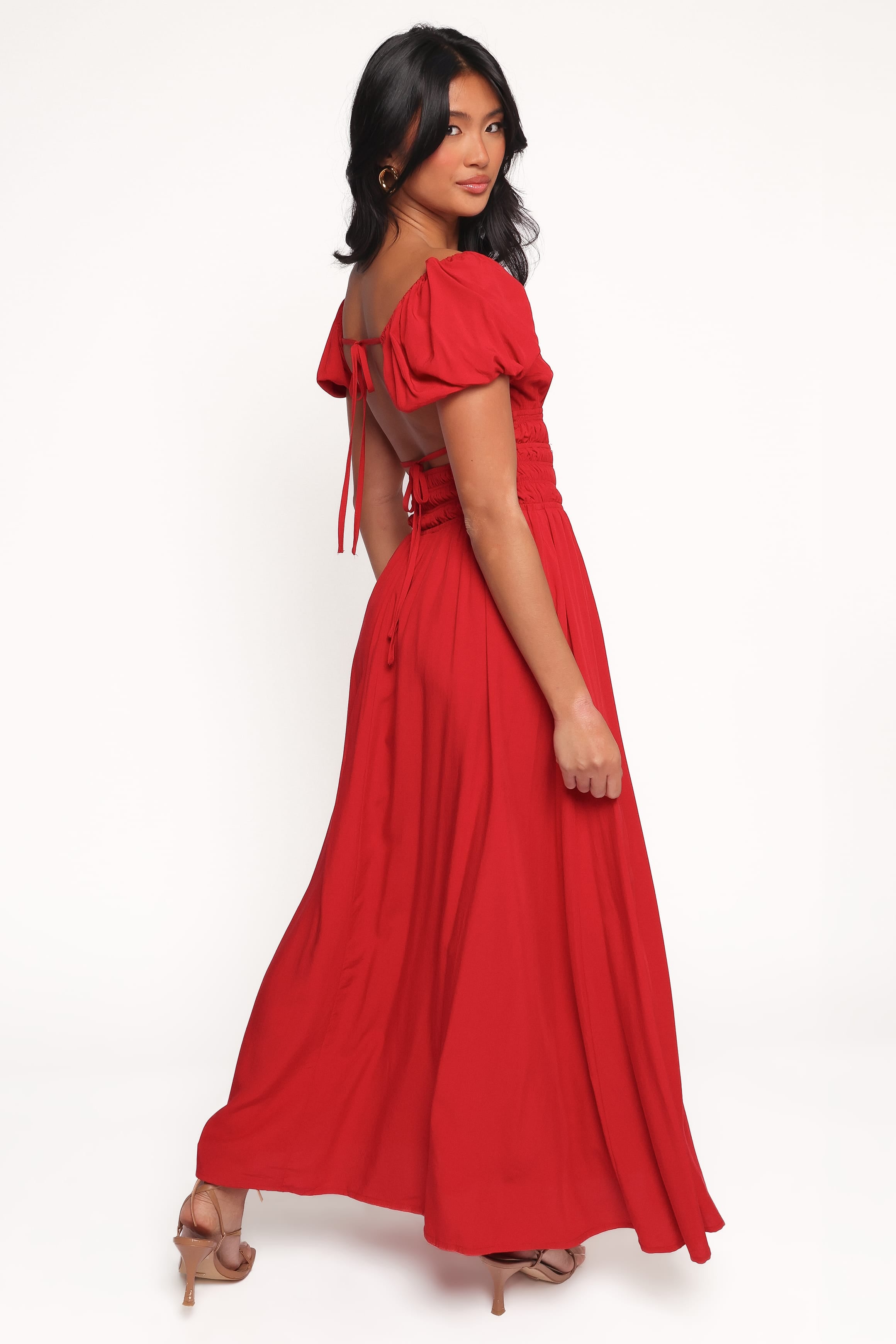 Petal and Pup USA DRESSES Theodora Maxi Dress - Red (Hold for Amazon)