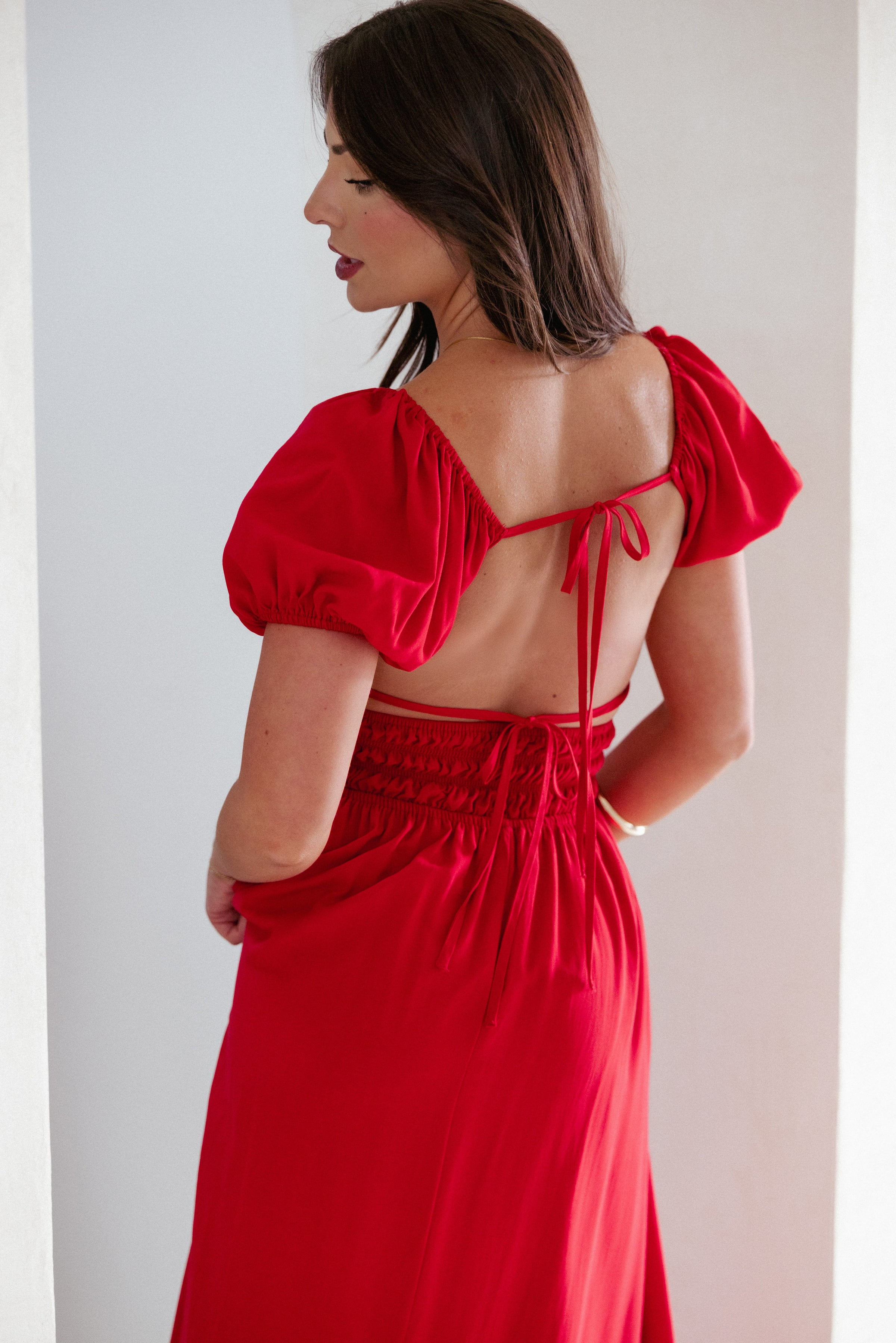 Petal and Pup USA DRESSES Theodora Maxi Dress - Red (Hold for Amazon)