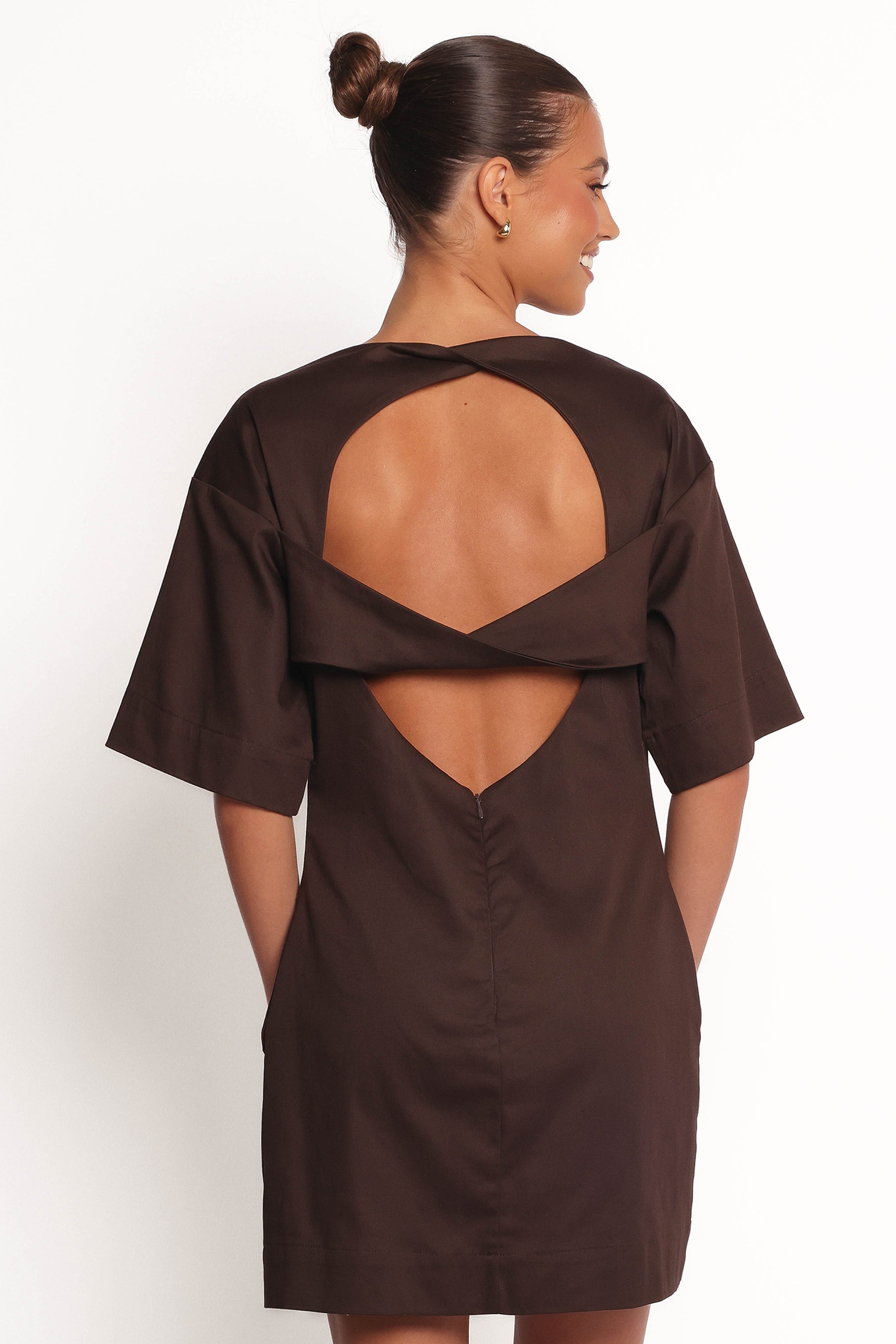 Petal and Pup USA DRESSES Thorne Mini Dress - Chocolate (Hold for Rack)