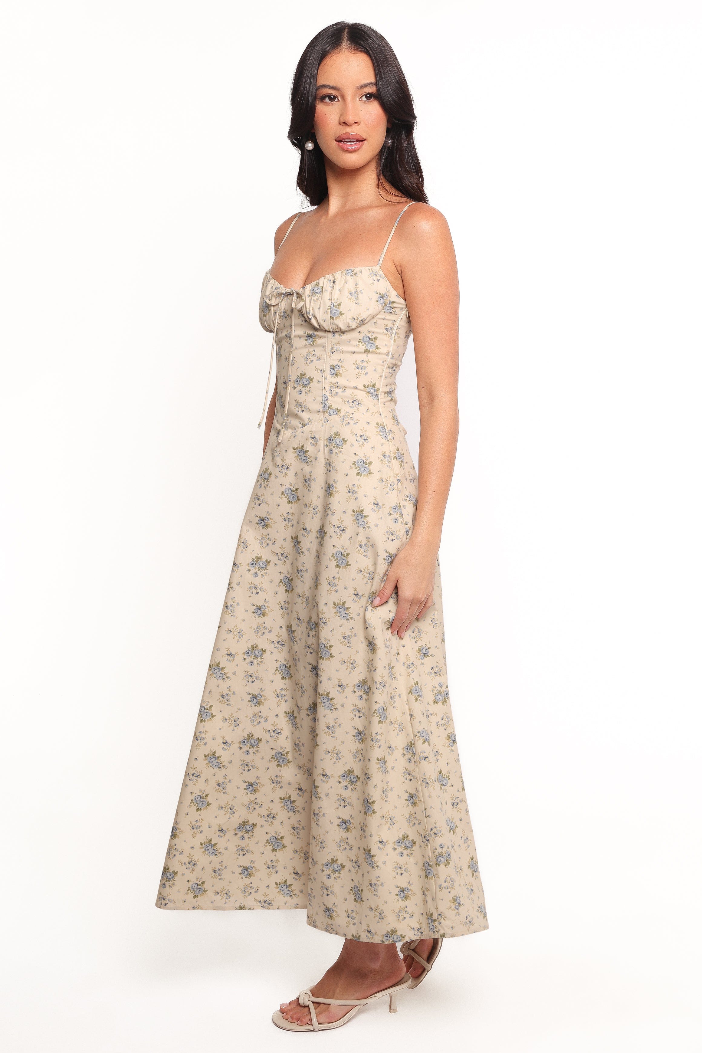 Petal and Pup USA DRESSES Tiarna Maxi Dress - Blue Floral