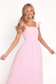Petal and Pup USA DRESSES Tiarne Midi Dress - Pink