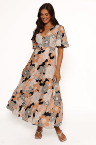 Petal and Pup USA DRESSES Tiarni Maxi Dress - Black Floral