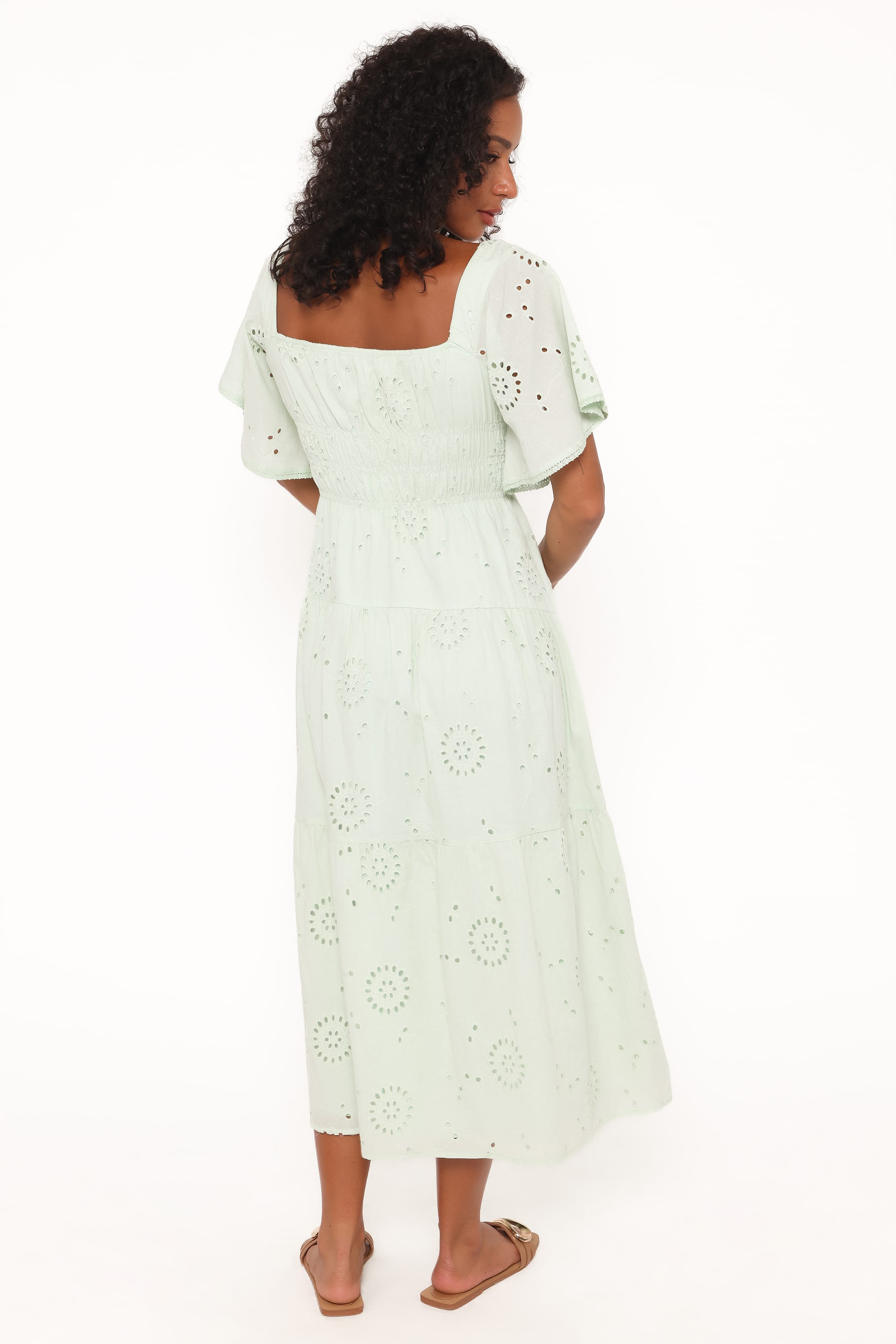 Petal and Pup USA DRESSES Tierney Midi Dress - Sage Green