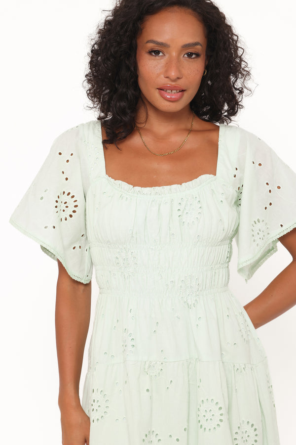 Petal and Pup USA DRESSES Tierney Midi Dress - Sage Green