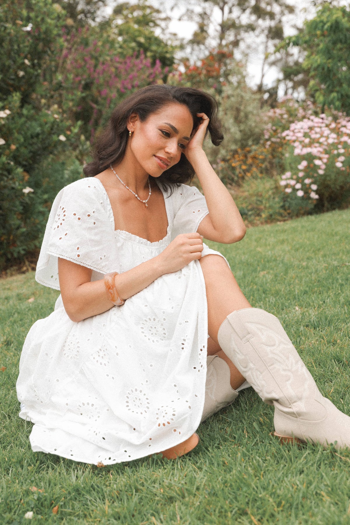 lainey midi dress white Tierney Midi Dress