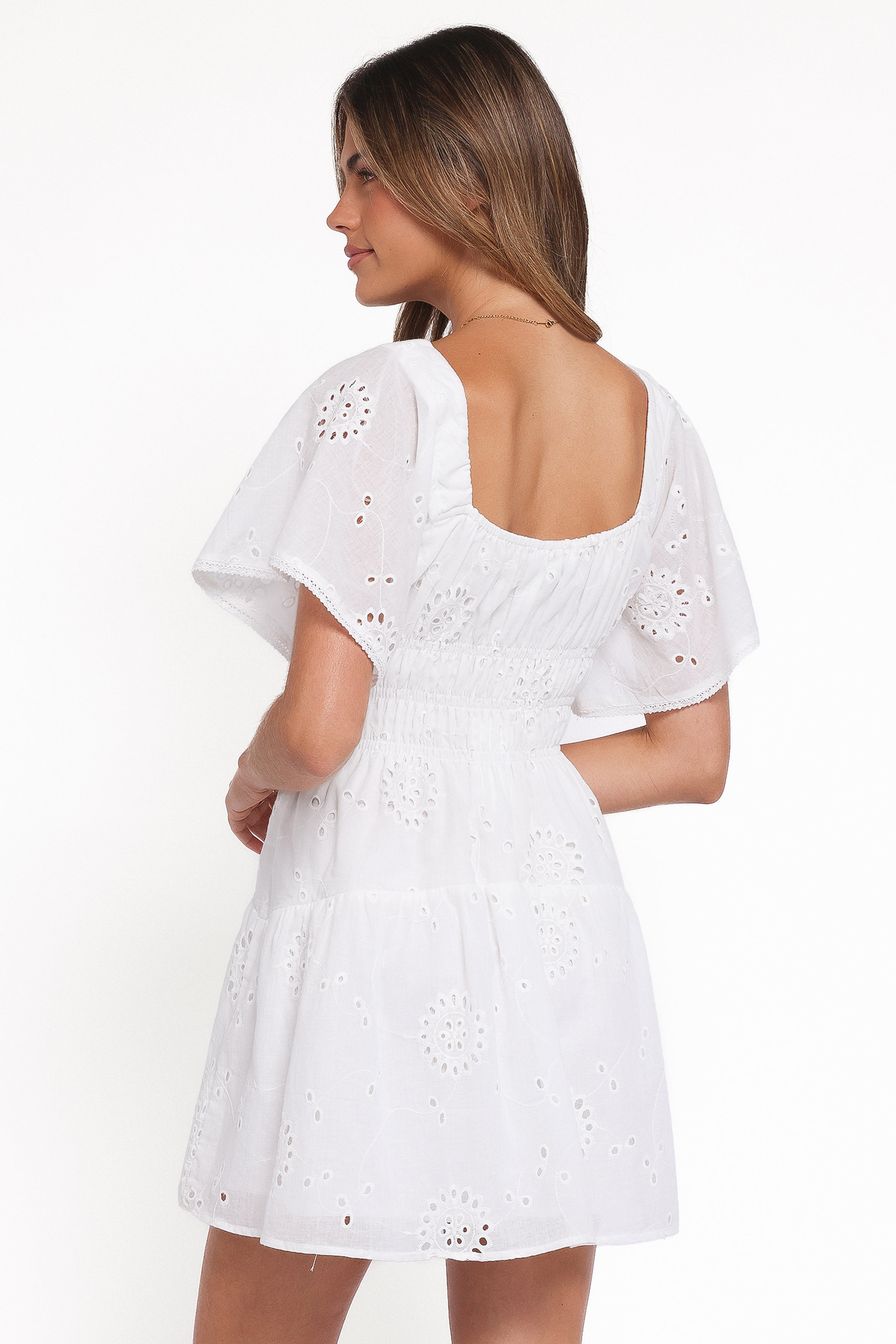 Petal and Pup USA DRESSES Tierney Mini Dress - White