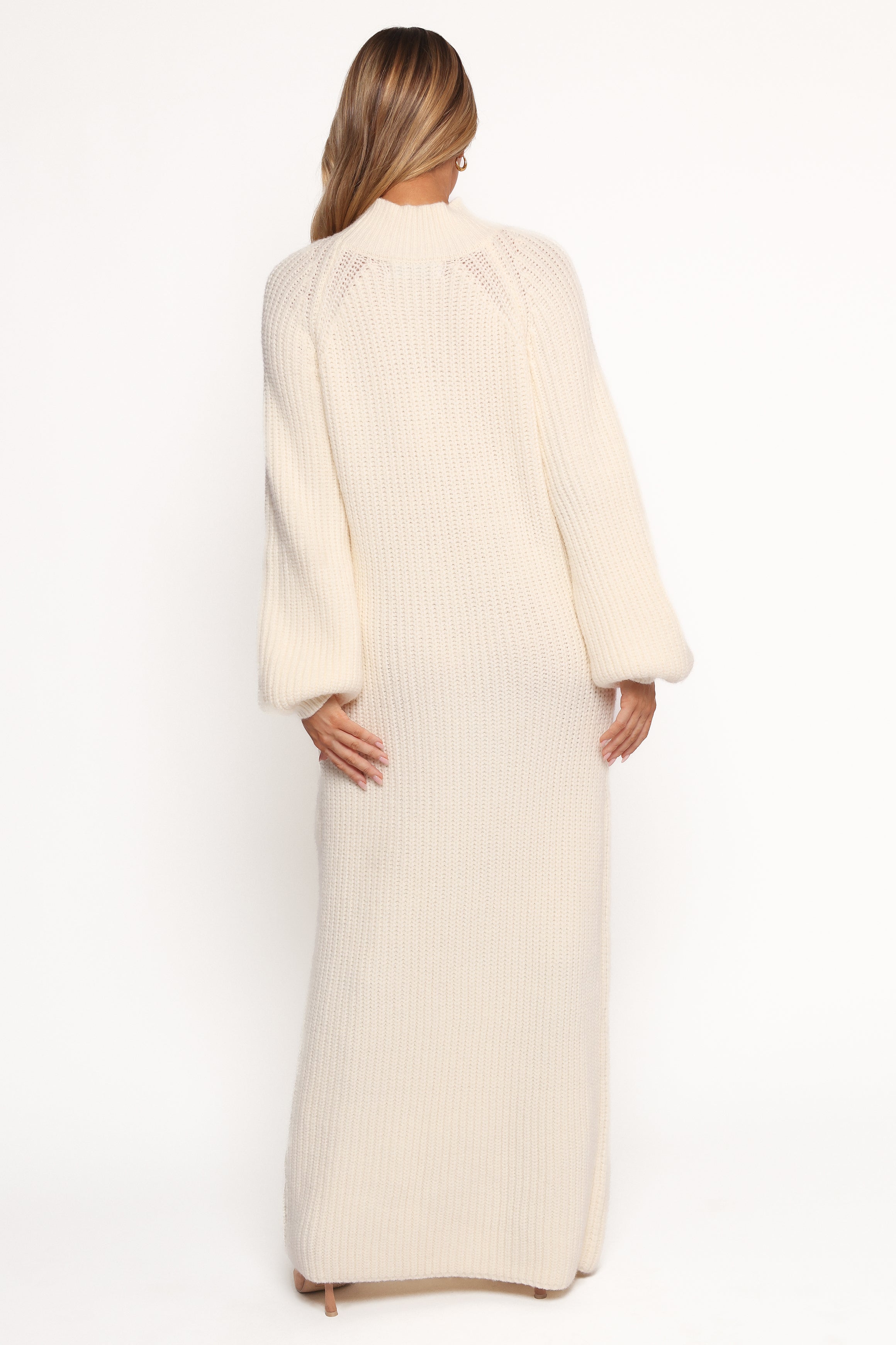 Petal and Pup USA DRESSES Tobin Knit Maxi Dress - Cream
