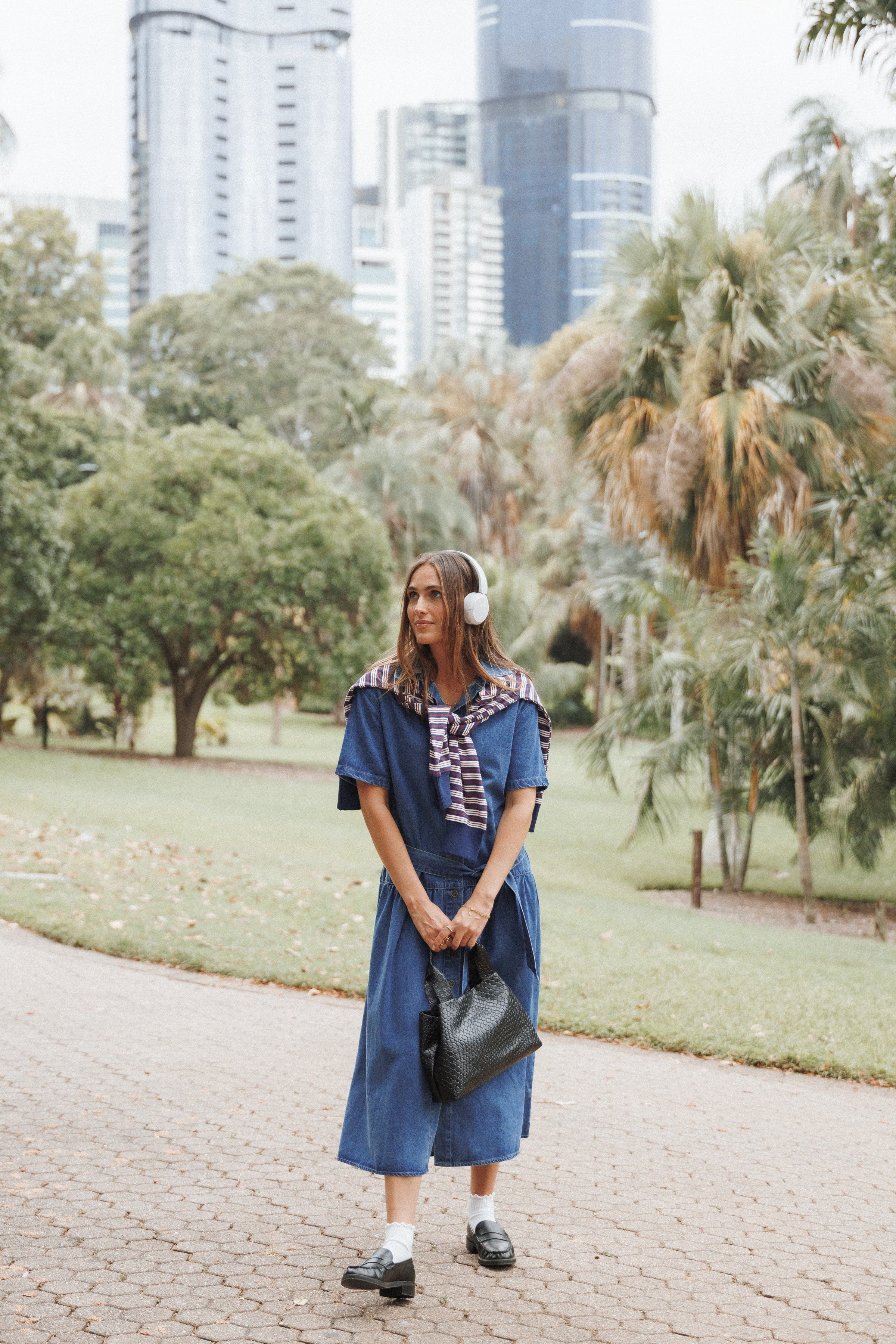 Petal and Pup USA DRESSES Tova Midi Dress - Blue