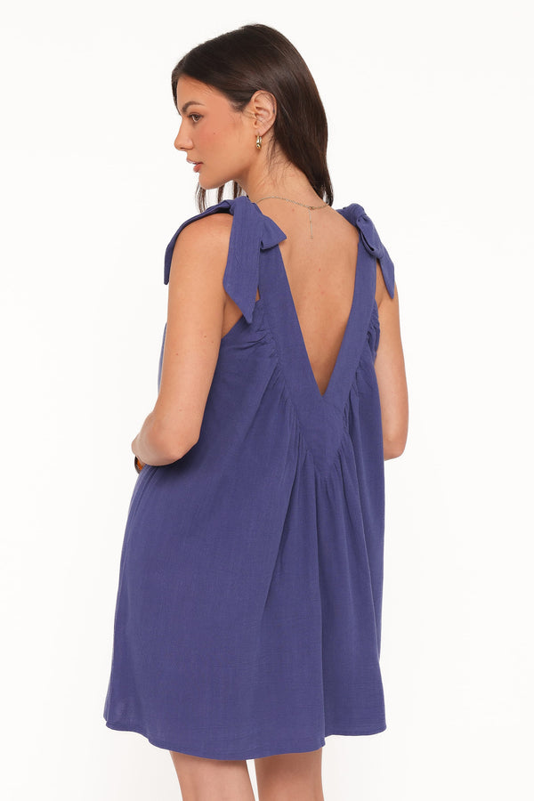 Petal and Pup USA DRESSES Trina Mini Dress - Navy