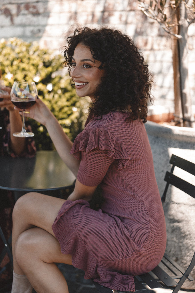 ANDMARY sienna knit mini dress