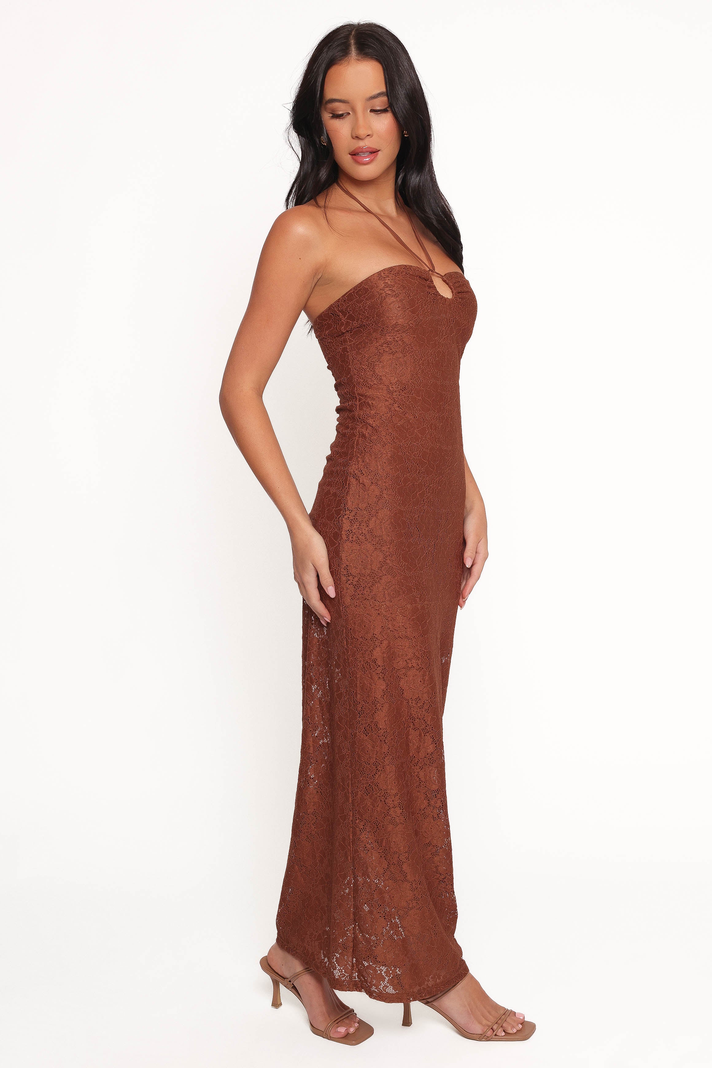 Petal and Pup USA DRESSES Tucker Midi Dress - Brown (Hold for Rack)