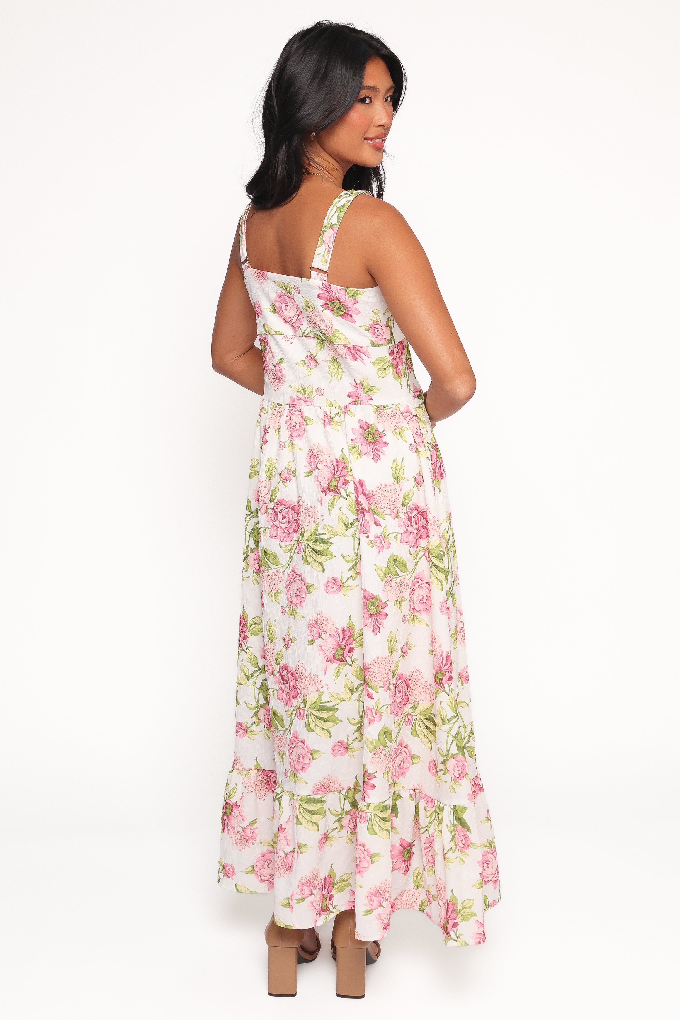 Petal and Pup USA DRESSES Tullia Maxi Dress - Pink Floral (Hold for Amazon)