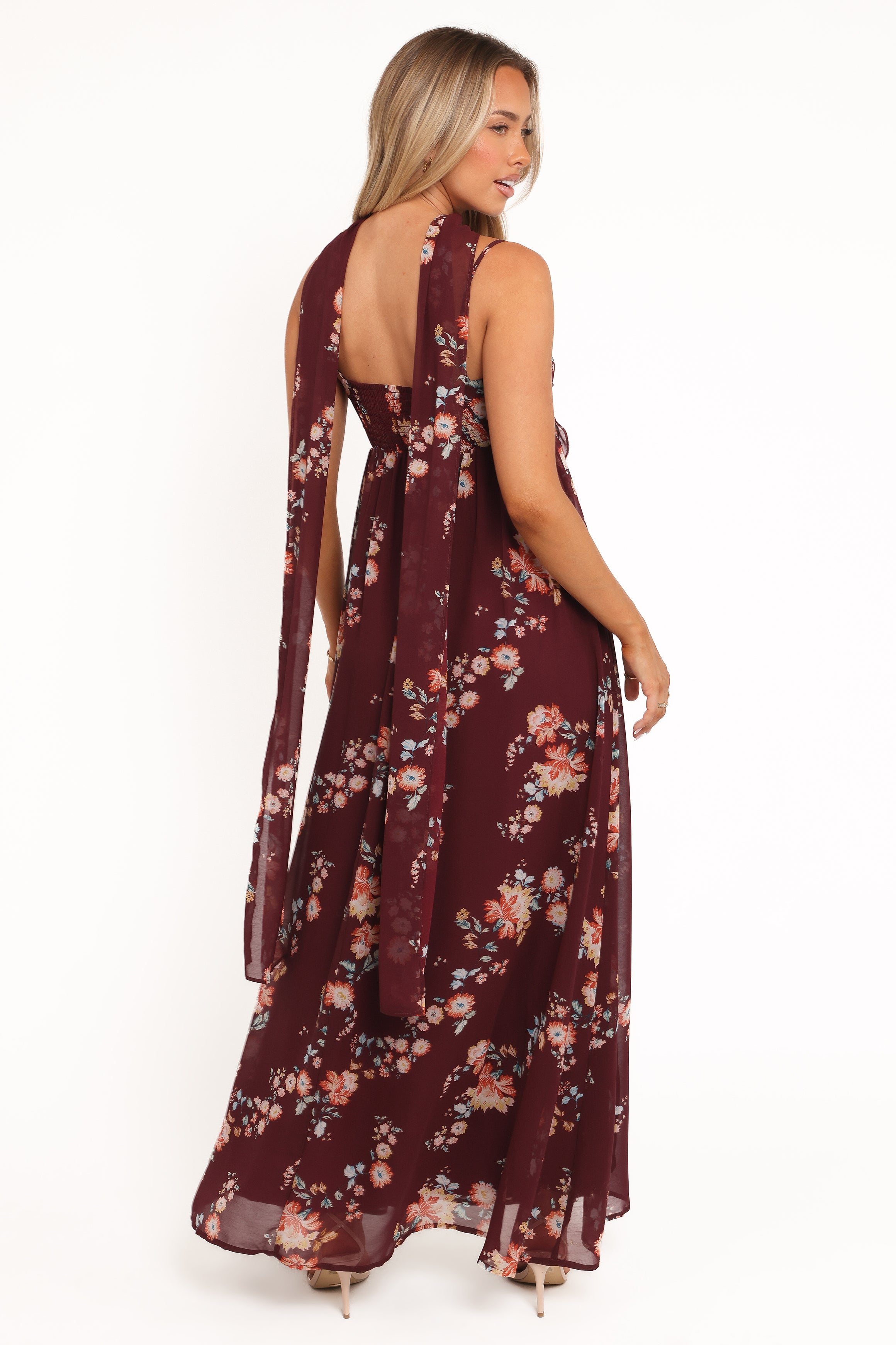 Petal and Pup USA DRESSES Tully Maxi Dress - Berry Floral