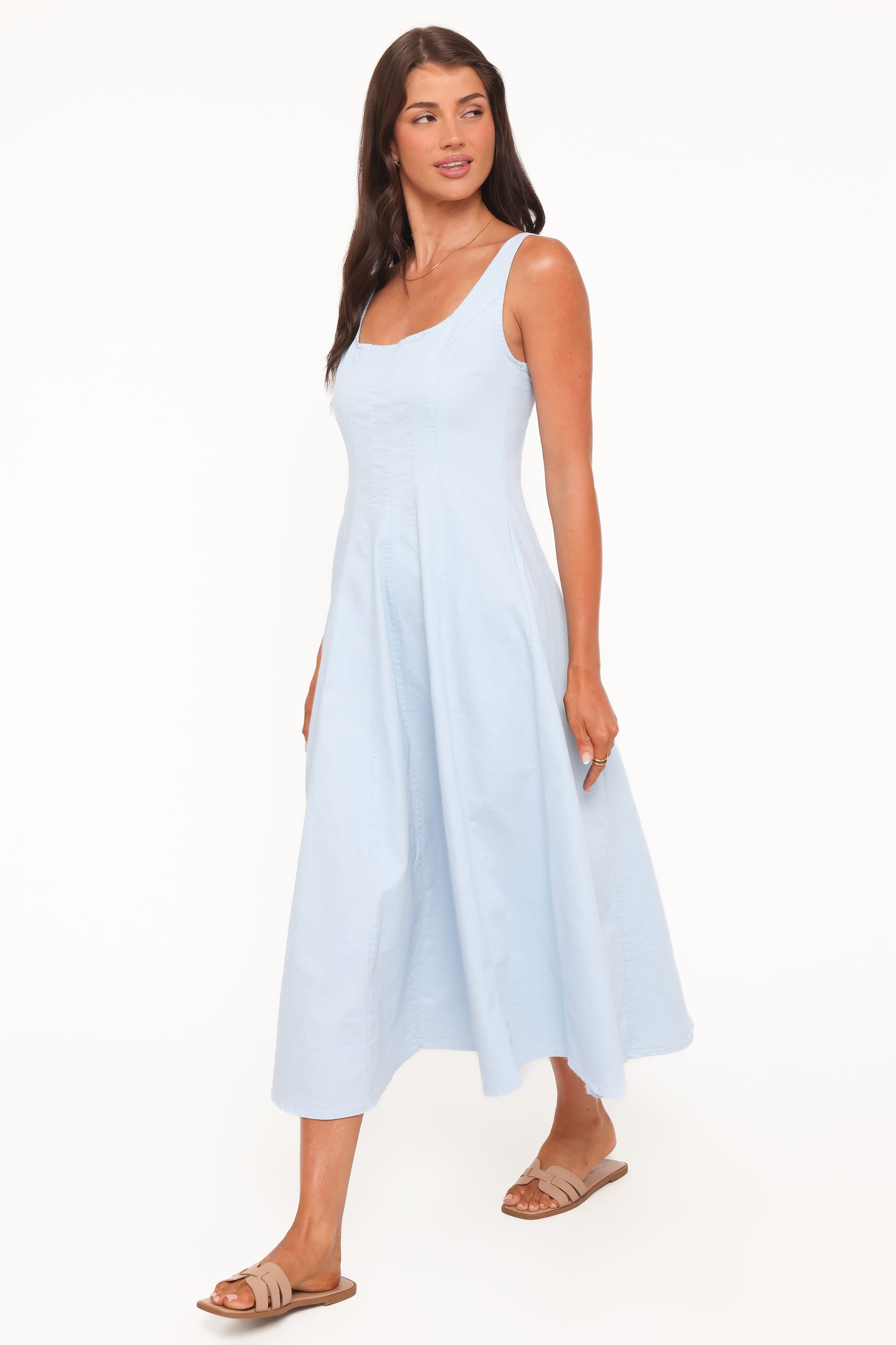 Petal and Pup USA DRESSES Una Midi Dress - Blue