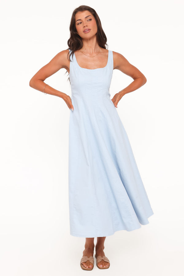 Petal and Pup USA DRESSES Una Midi Dress - Blue