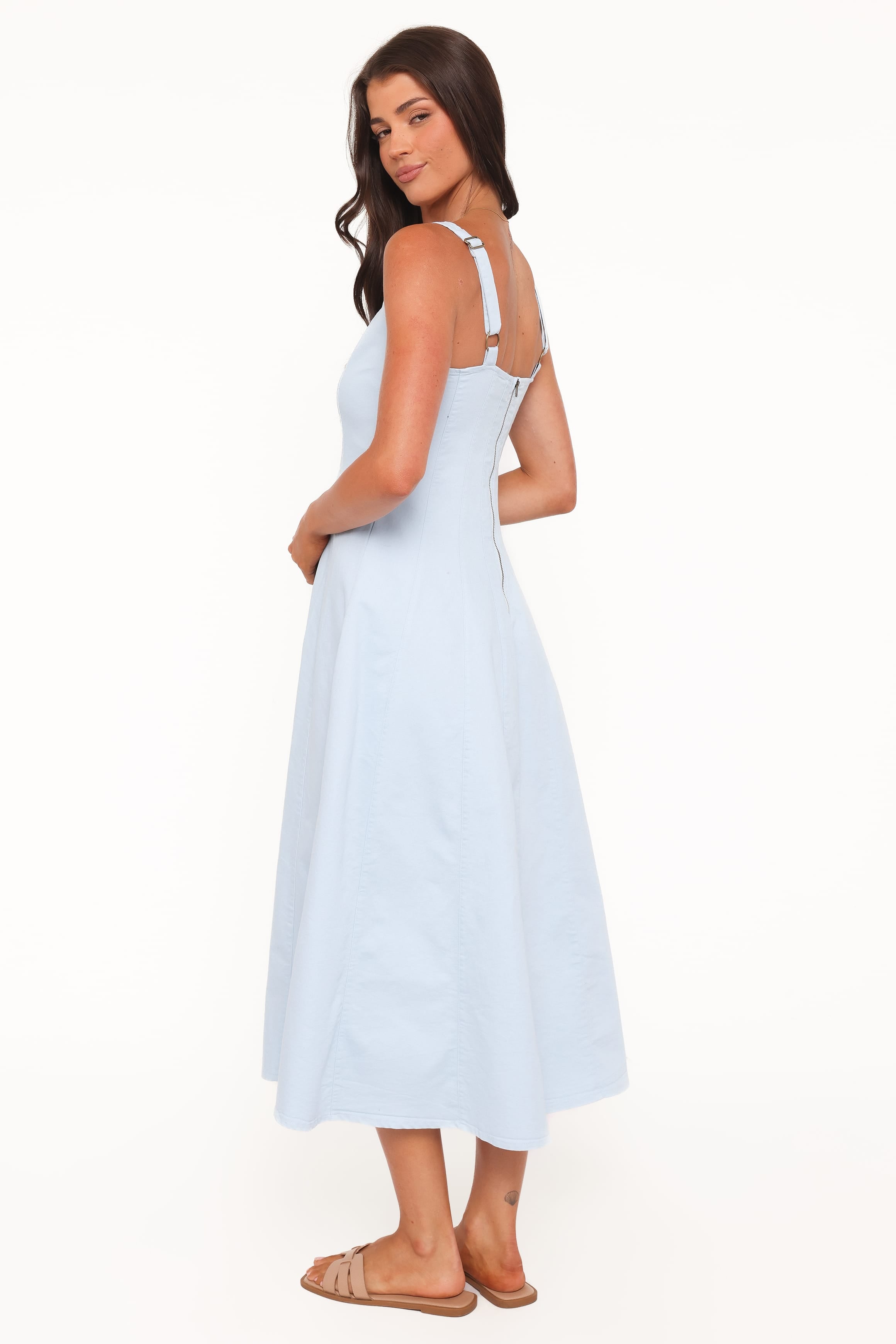 Petal and Pup USA DRESSES Una Midi Dress - Blue