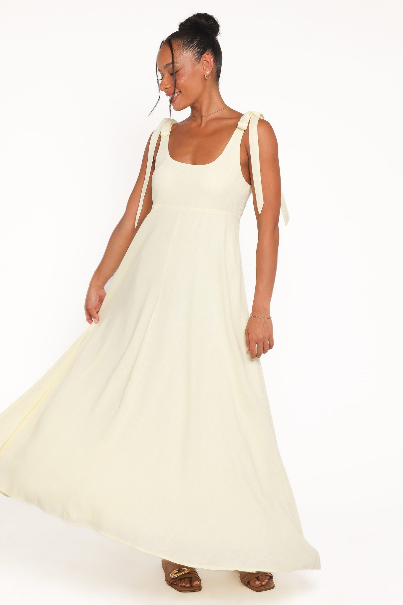Valara Tie Shoulder Maxi Dress