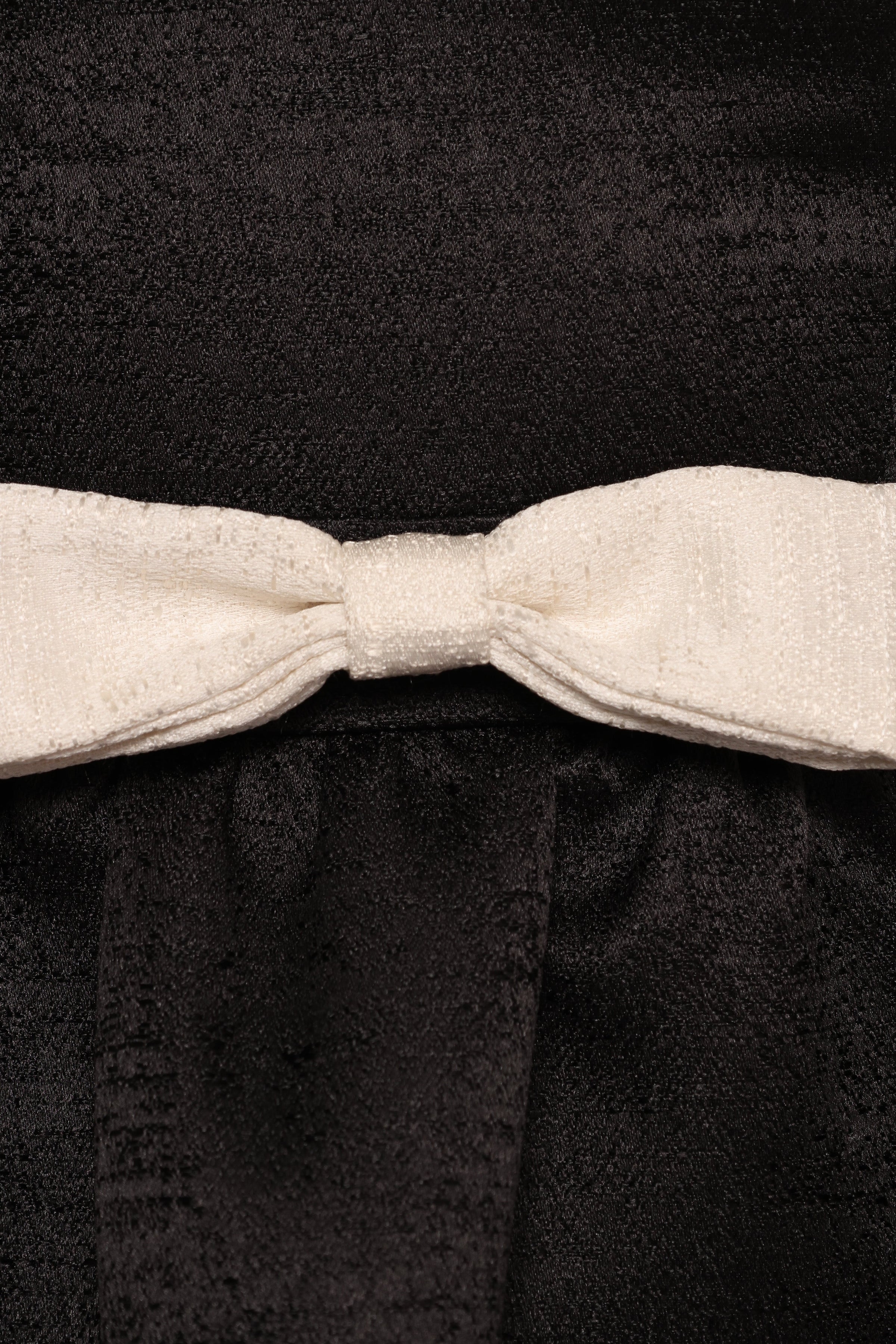 Petal and Pup USA DRESSES Valentina Mini Bow Dress - Black/Ivory