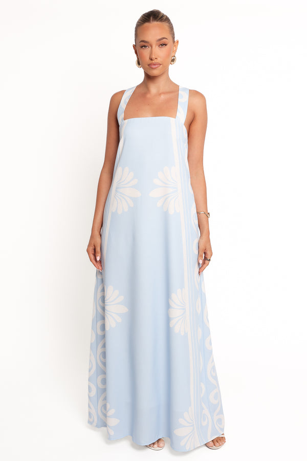 Petal and Pup USA DRESSES Valeria Maxi Dress - Blue