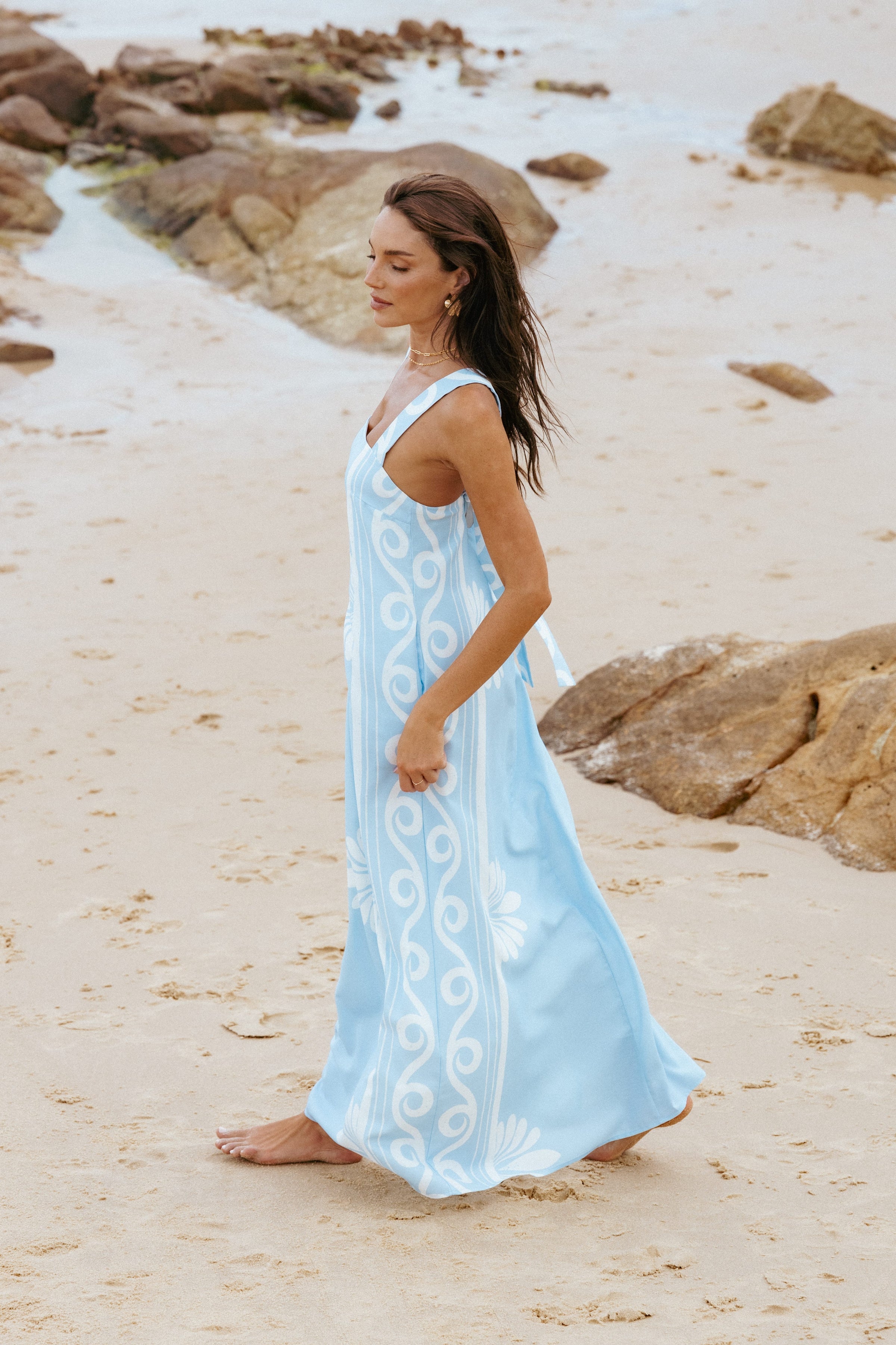 Valeria Maxi Dress - Blue | Petal & Pup USA Valeria Maxi Dress - Blue | Petal & Pup USA