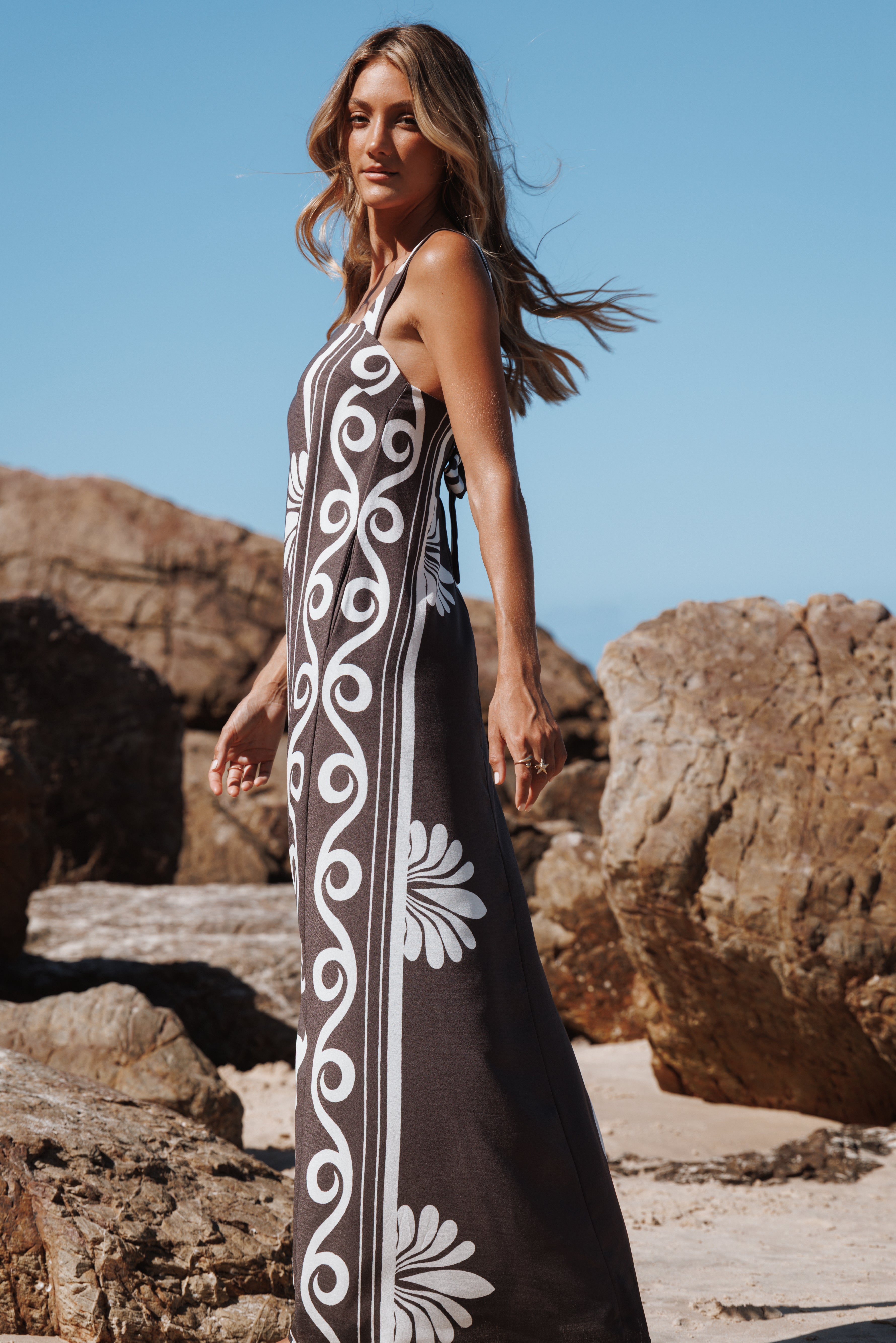Valeria Maxi Dress - Espresso | Petal & Pup USA