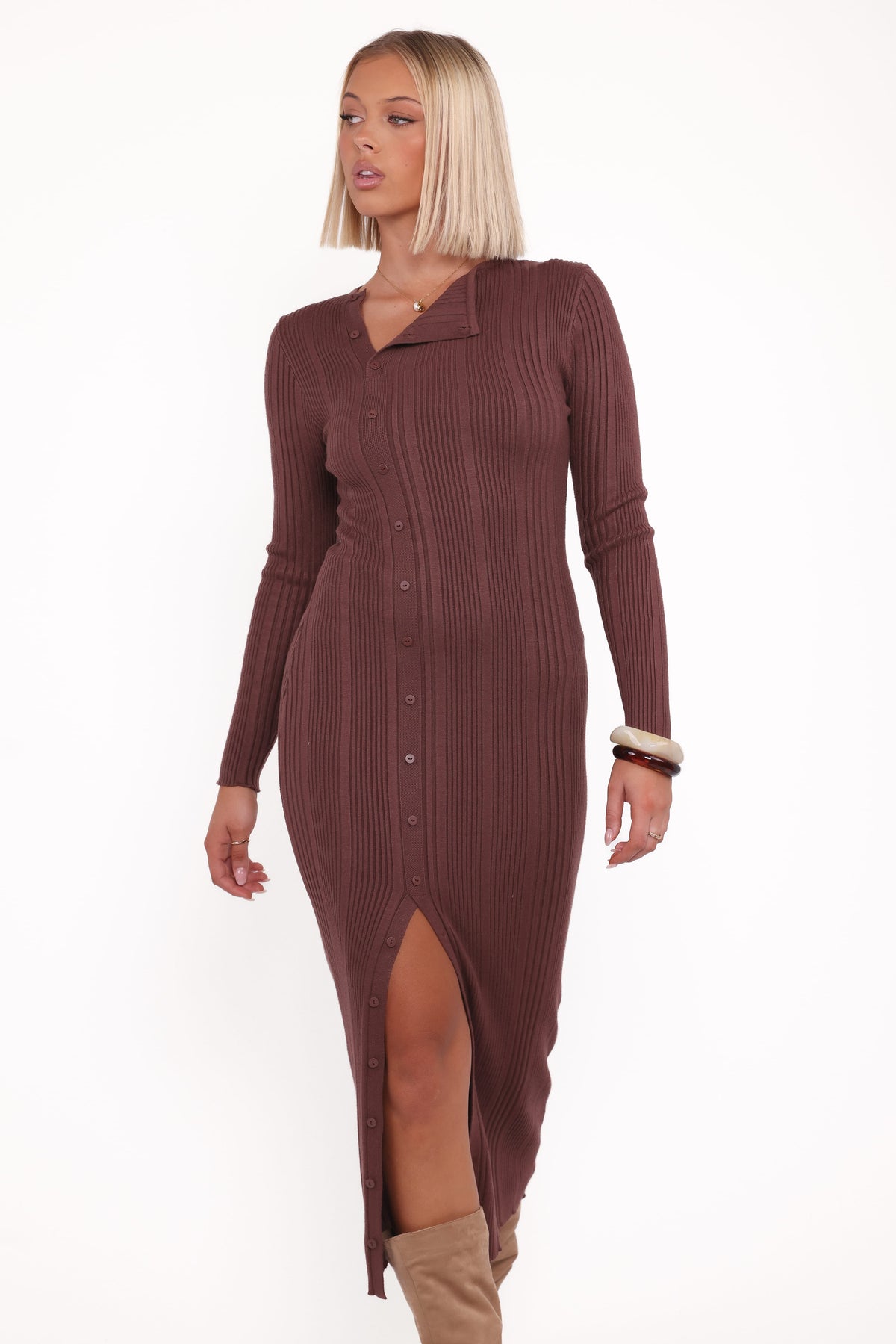 Petal and Pup Women's Valia Midi Dress - Espresso Petal and Pup Women's Valia Midi Dress - Espresso
