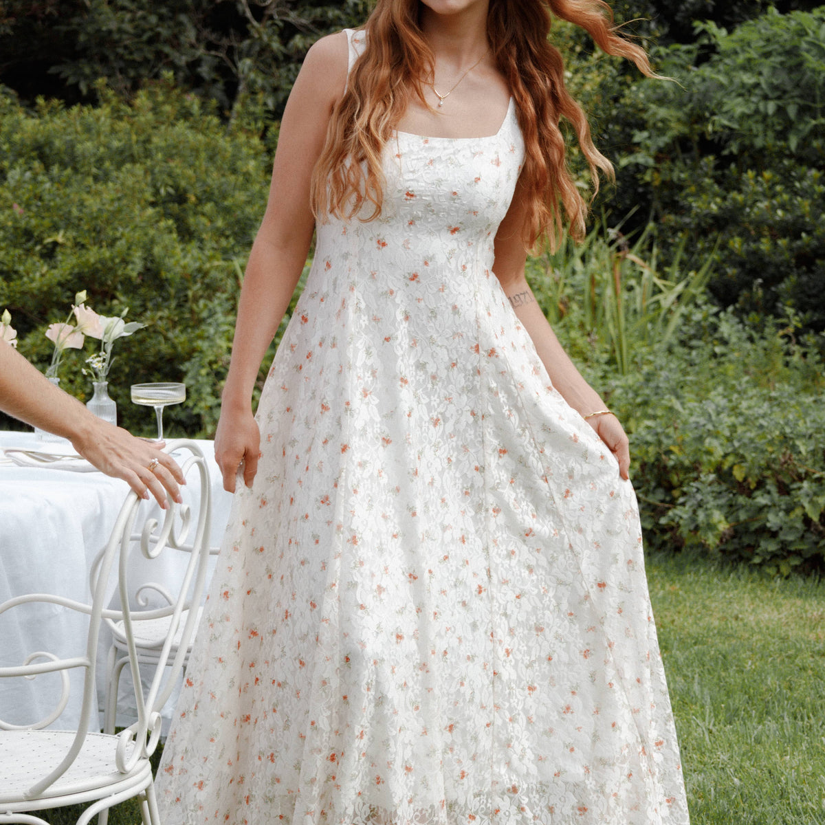 white floral dress formal Petal and Pup Women's Valley Maxi winter-24