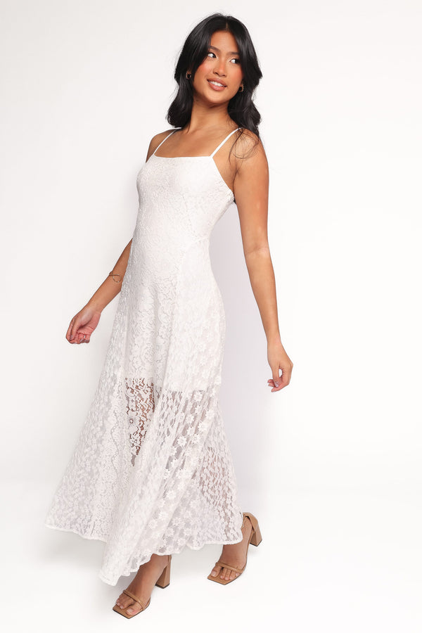 Petal and Pup USA DRESSES Varia Lace Maxi Dress - White (Hold for Rack)