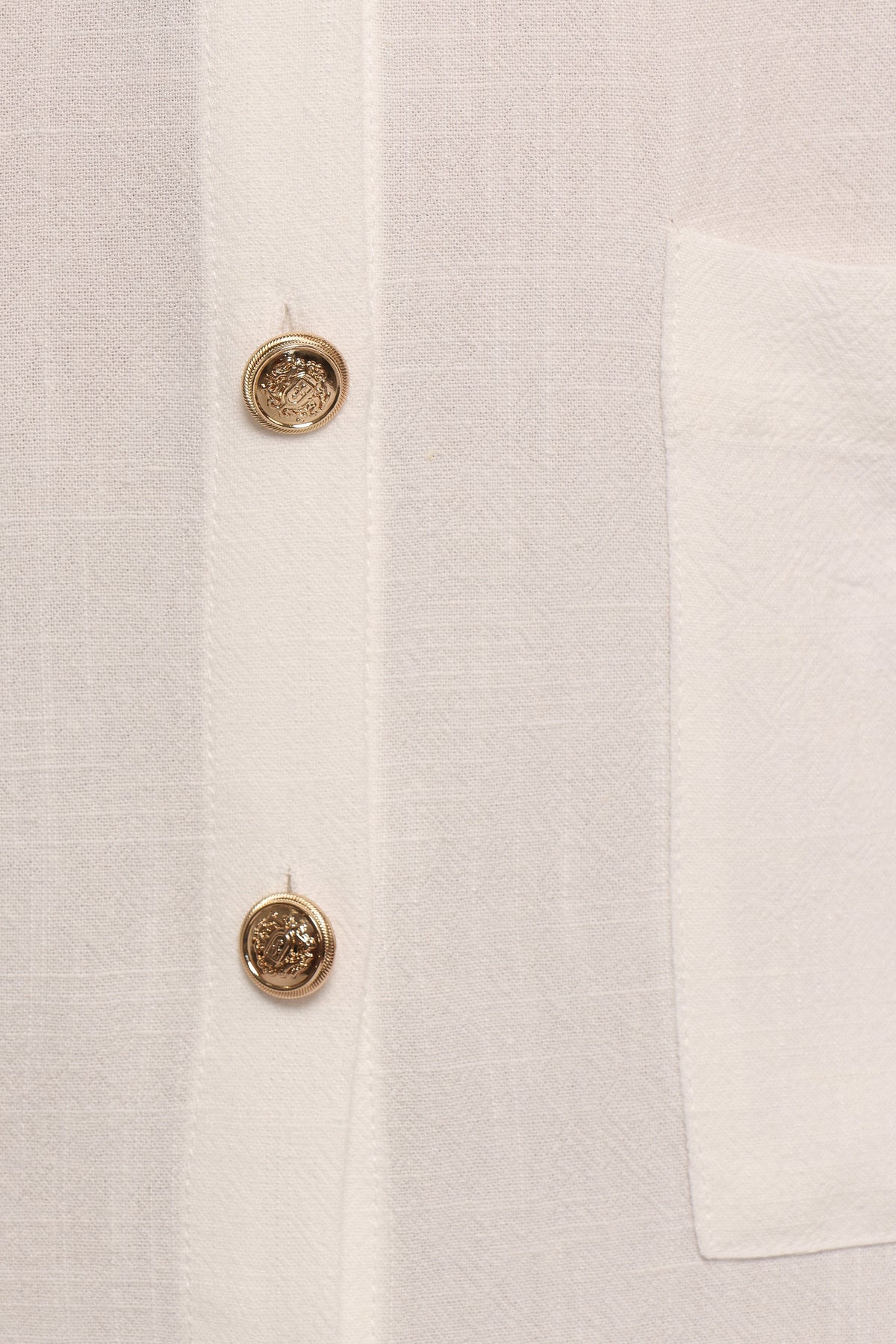 Petal and Pup Women's Velvette Mini Button Down Dress - White Petal and Pup Women's Velvette Mini Button Down Dress - White