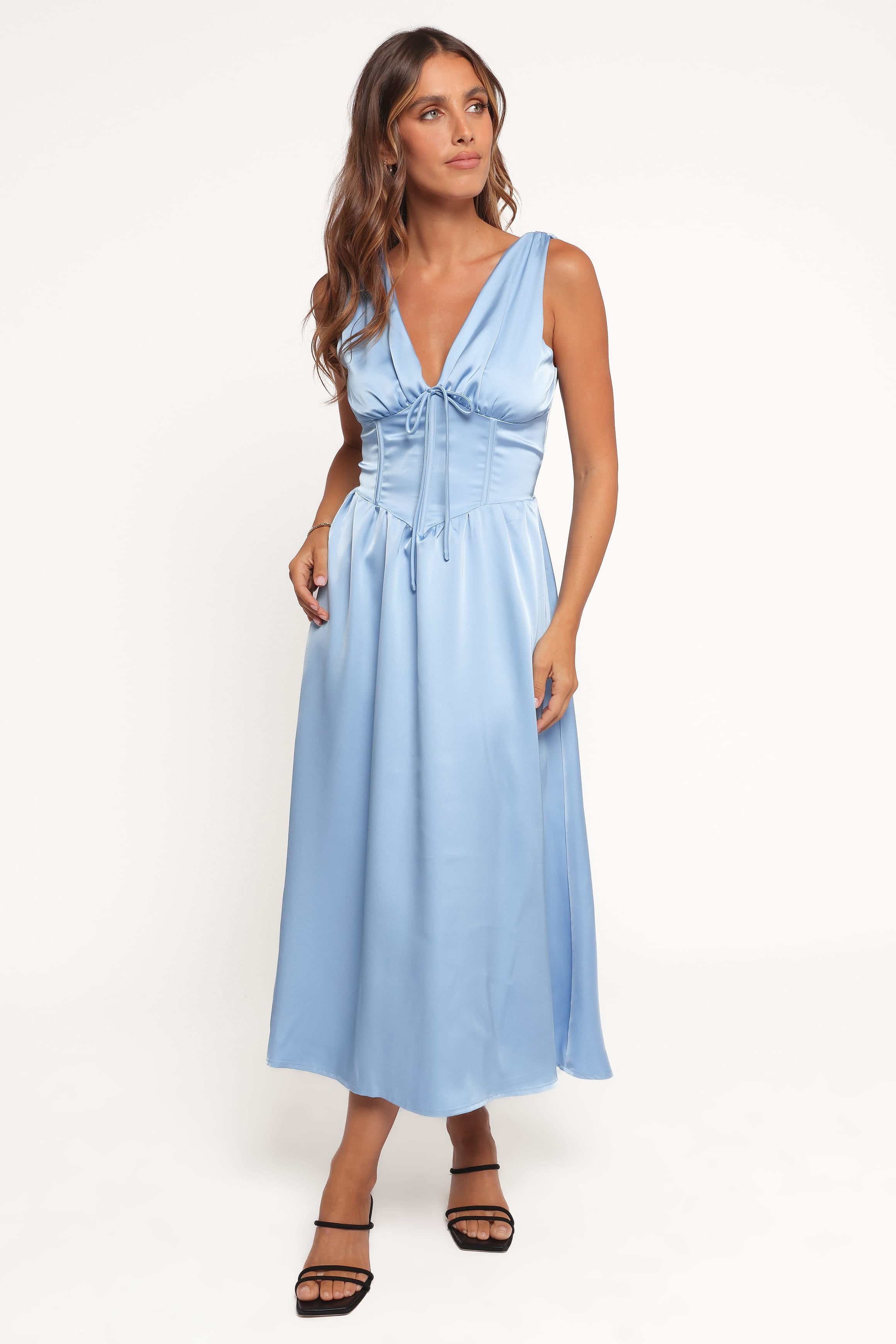 Petal and Pup USA DRESSES Verena Midi Dress - Periwinkle Blue (Hold for Amazon)