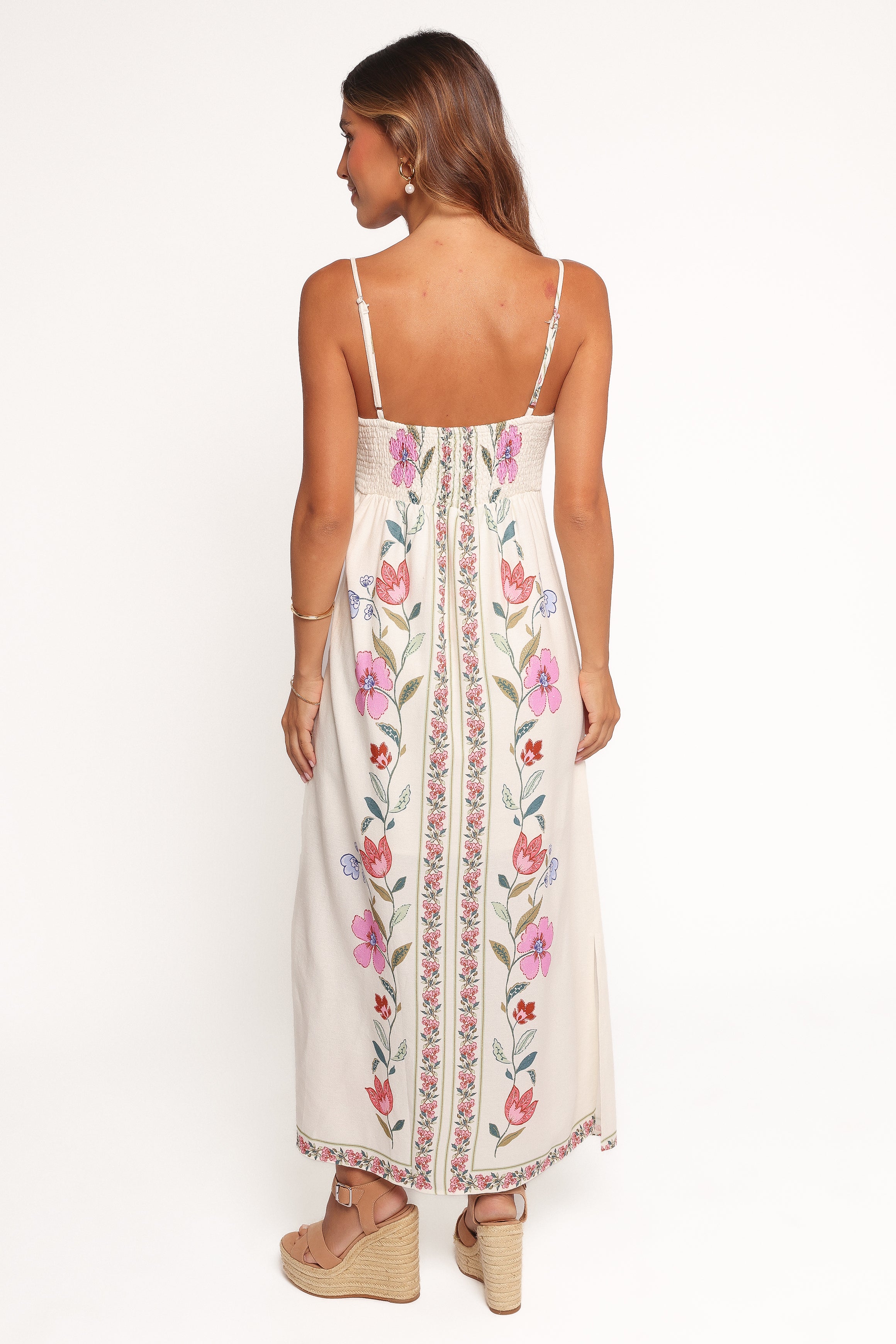 Petal and Pup USA DRESSES Vesta Midi Dress - Pink Multi