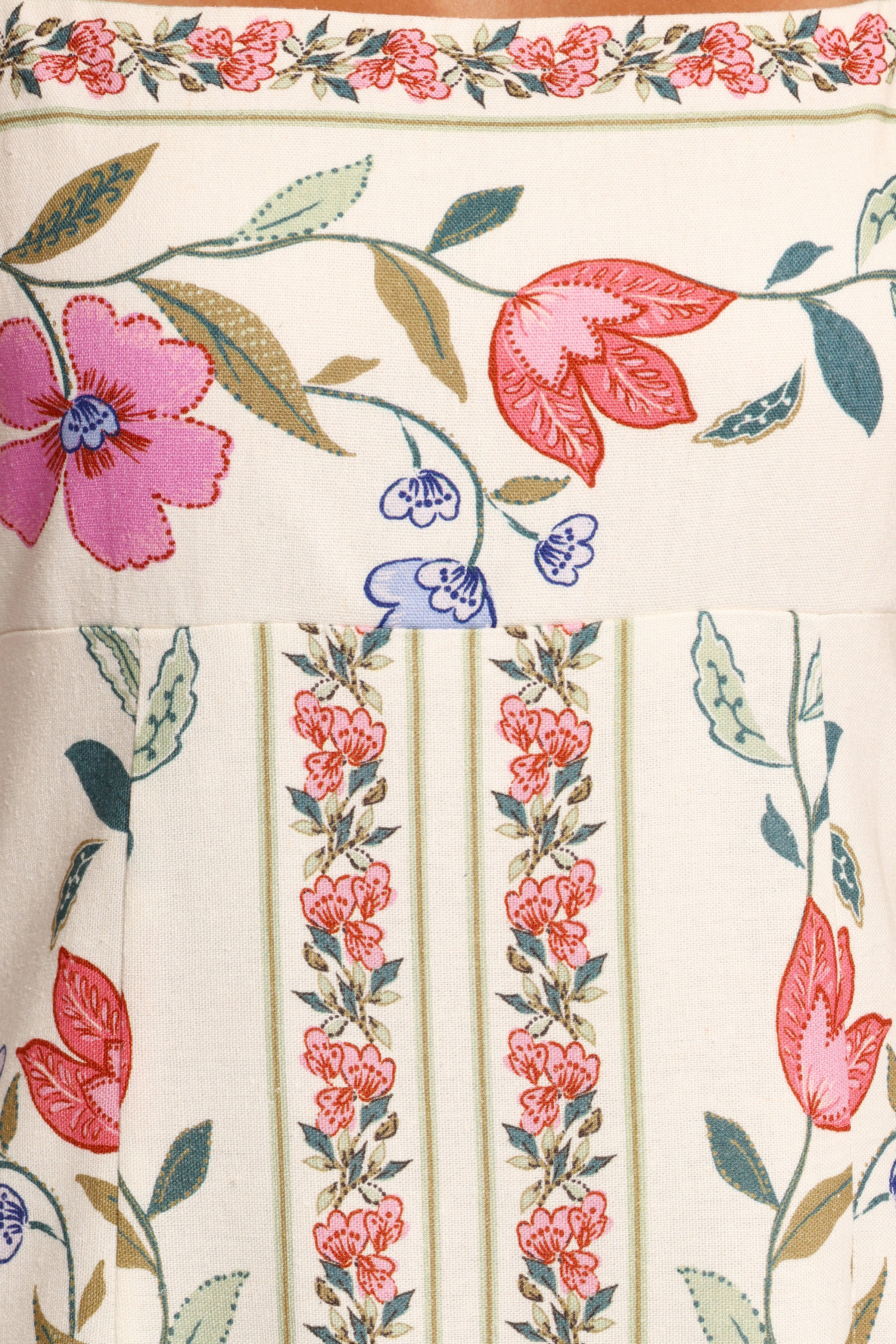 Petal and Pup USA DRESSES Vesta Midi Dress - Pink Multi