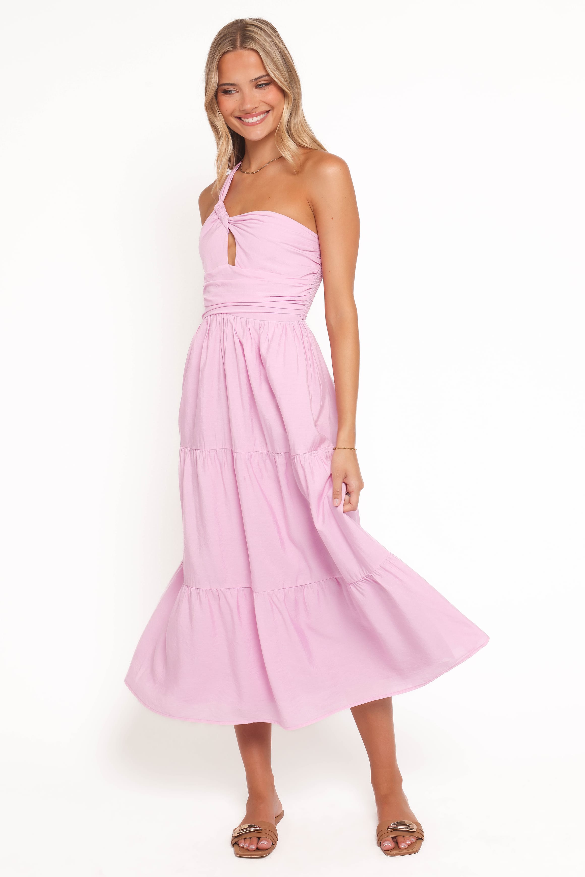 Vinny One Shoulder Maxi Dress - Pink | Petal & Pup USA