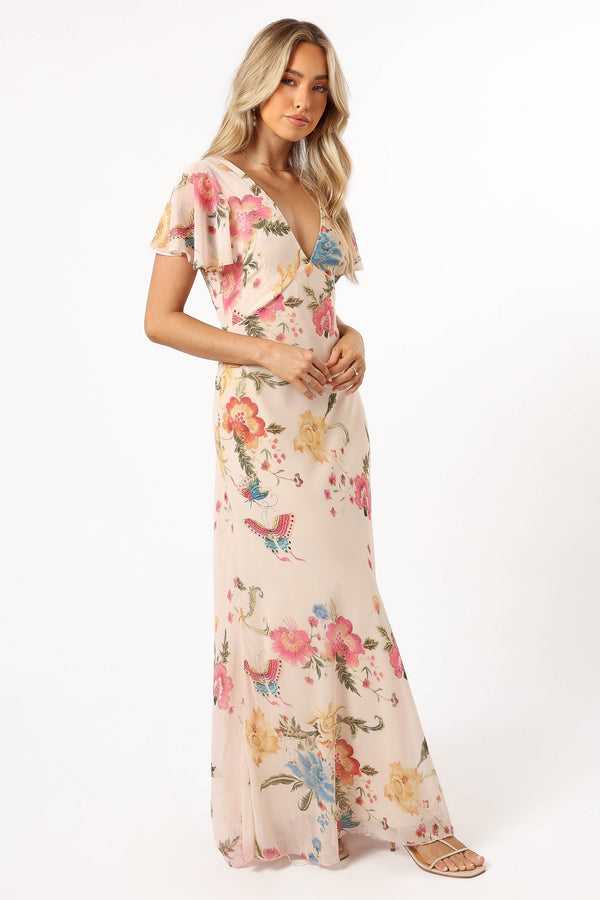 Petal and Pup USA DRESSES Viola Maxi Dress - Sand Pink