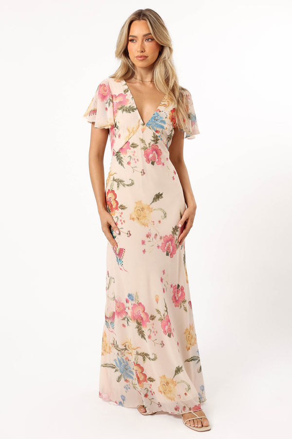 Petal and Pup USA DRESSES Viola Maxi Dress - Sand Pink