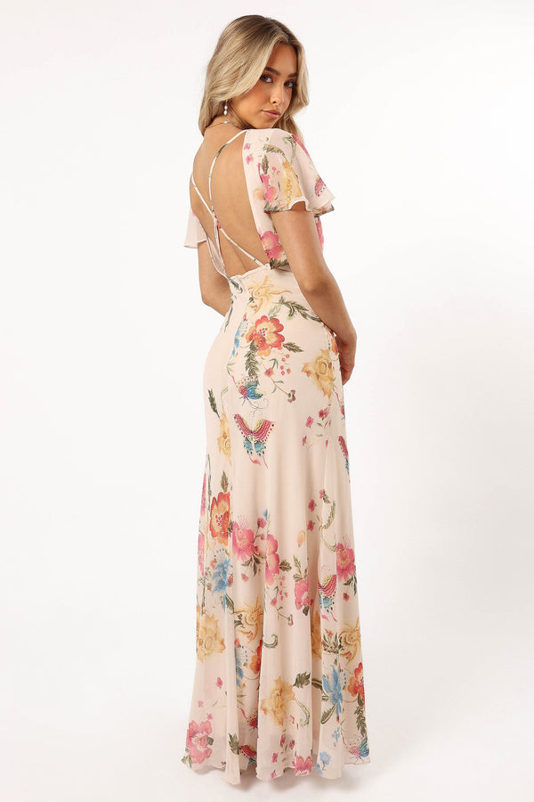 Petal and Pup USA DRESSES Viola Maxi Dress - Sand Pink