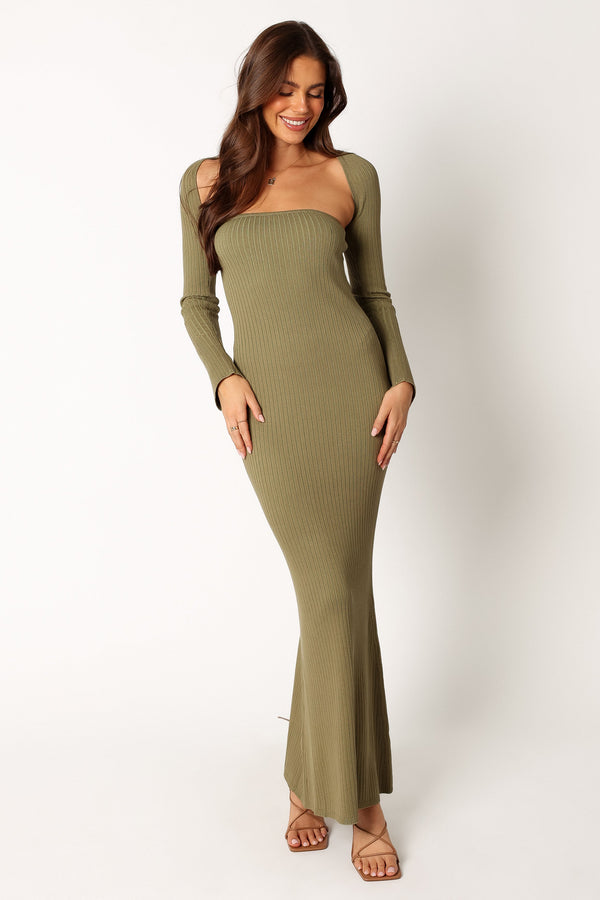 Petal and Pup USA DRESSES Vita Maxi Dress - Khaki