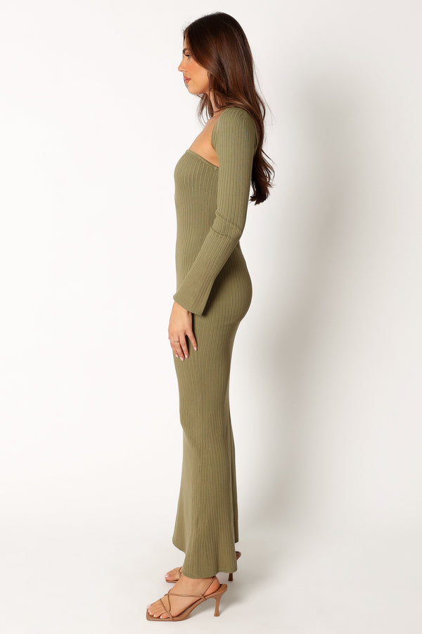 Petal and Pup USA DRESSES Vita Maxi Dress - Khaki