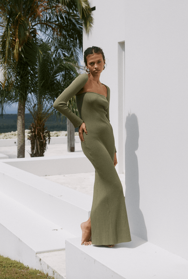 Petal and Pup USA DRESSES Vita Maxi Dress - Khaki