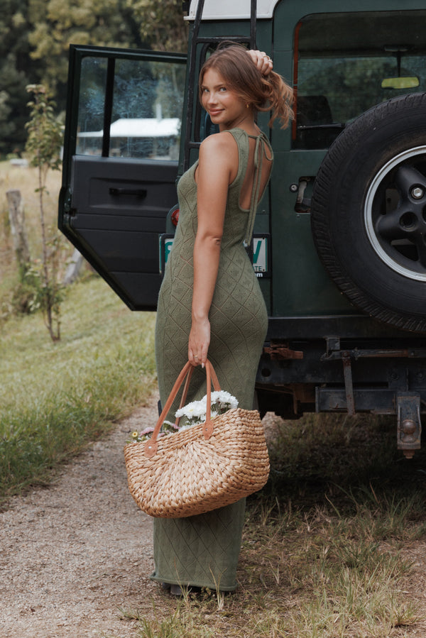 Petal and Pup USA DRESSES Wembly Maxi Dress - Olive Green