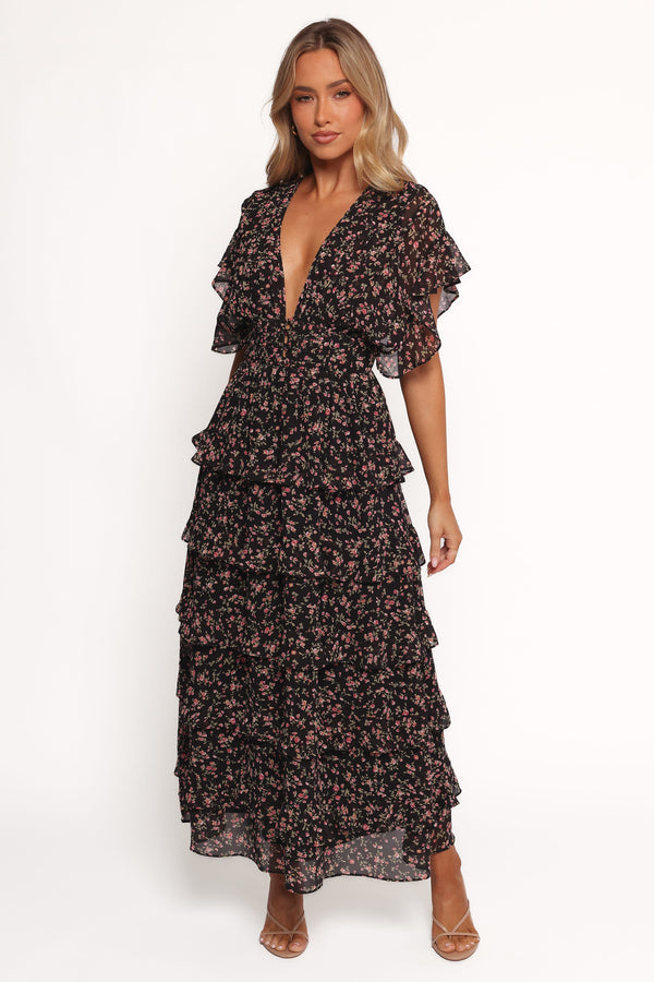 Audrina Maxi Dress - Deep Night Floral