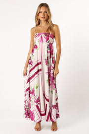 Petal and Pup USA DRESSES Wendy Maxi Dress - Purple Floral