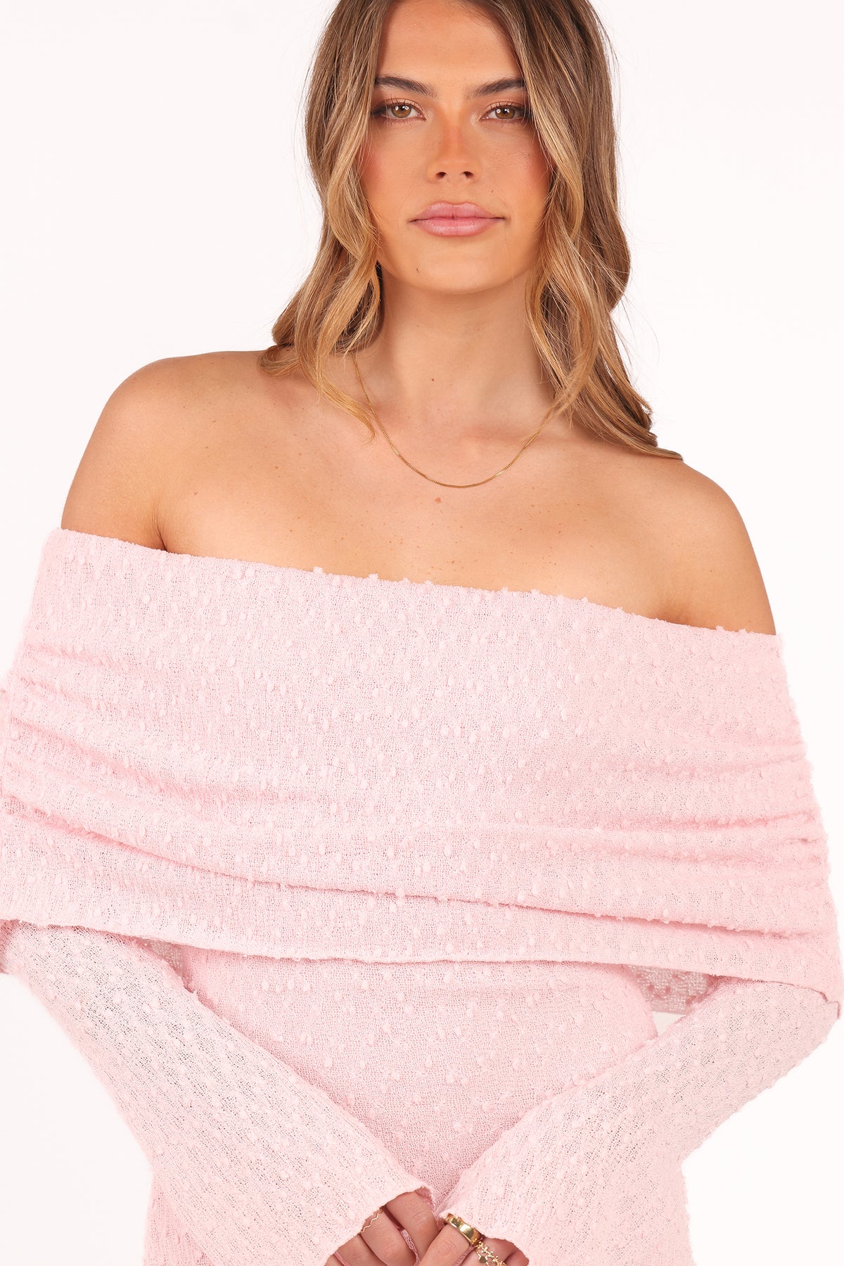 Petal and Pup Women's Wilma Off Shoulder Dress - Pink