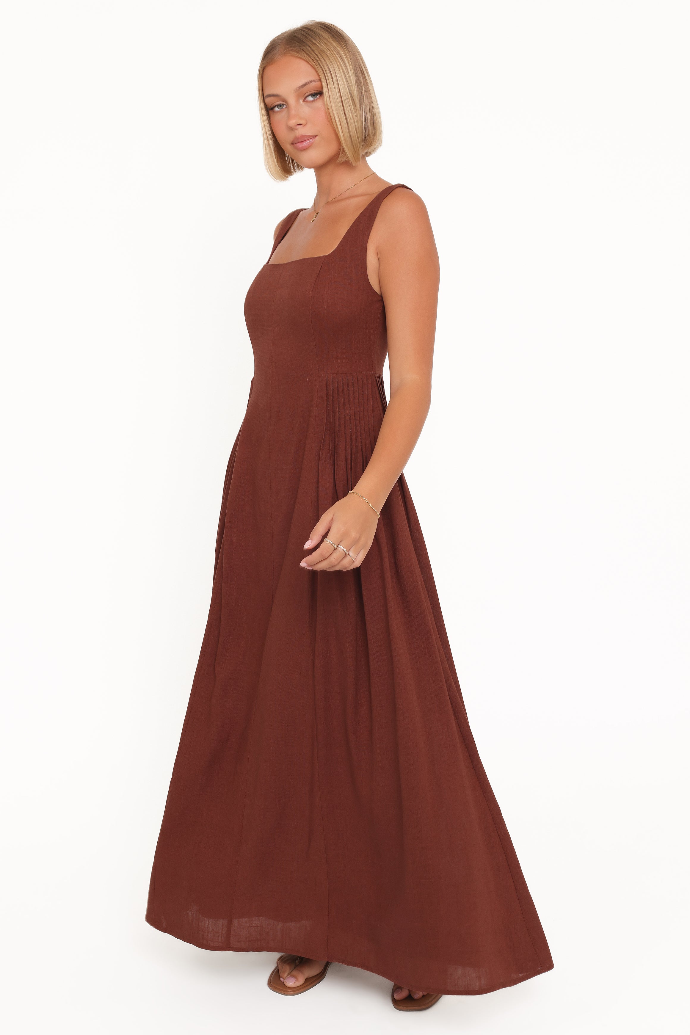 Petal and Pup USA DRESSES Wilston Maxi Dress - Brown