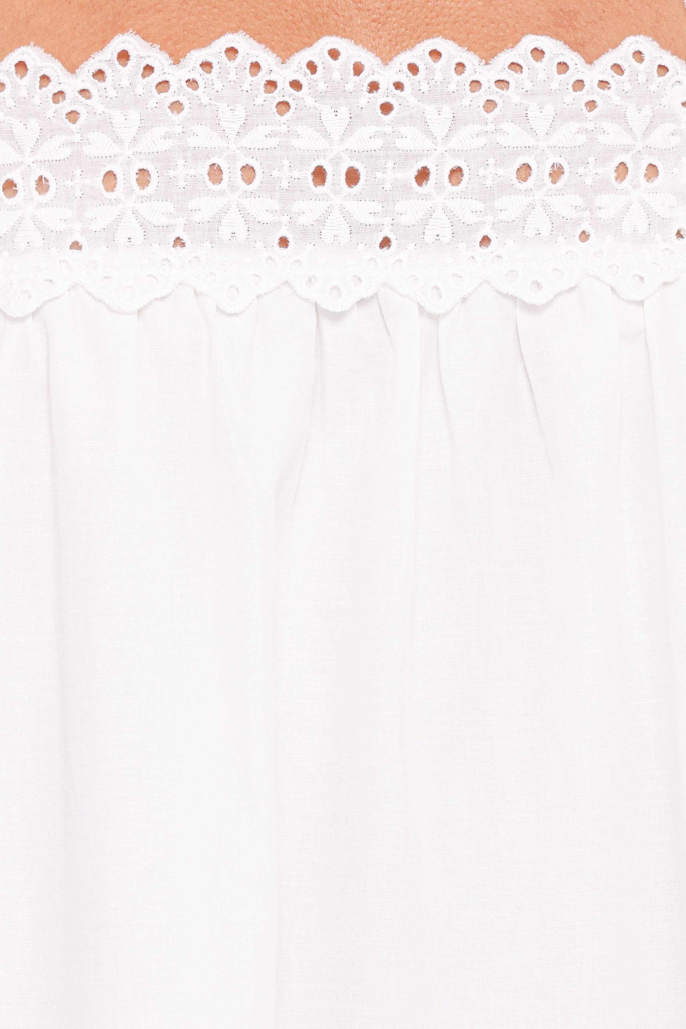 Petal and Pup USA DRESSES Winora Midi Dress - White Broderie