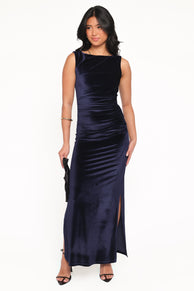 Petal and Pup USA DRESSES Winton Maxi Dress - Midnight Velvet