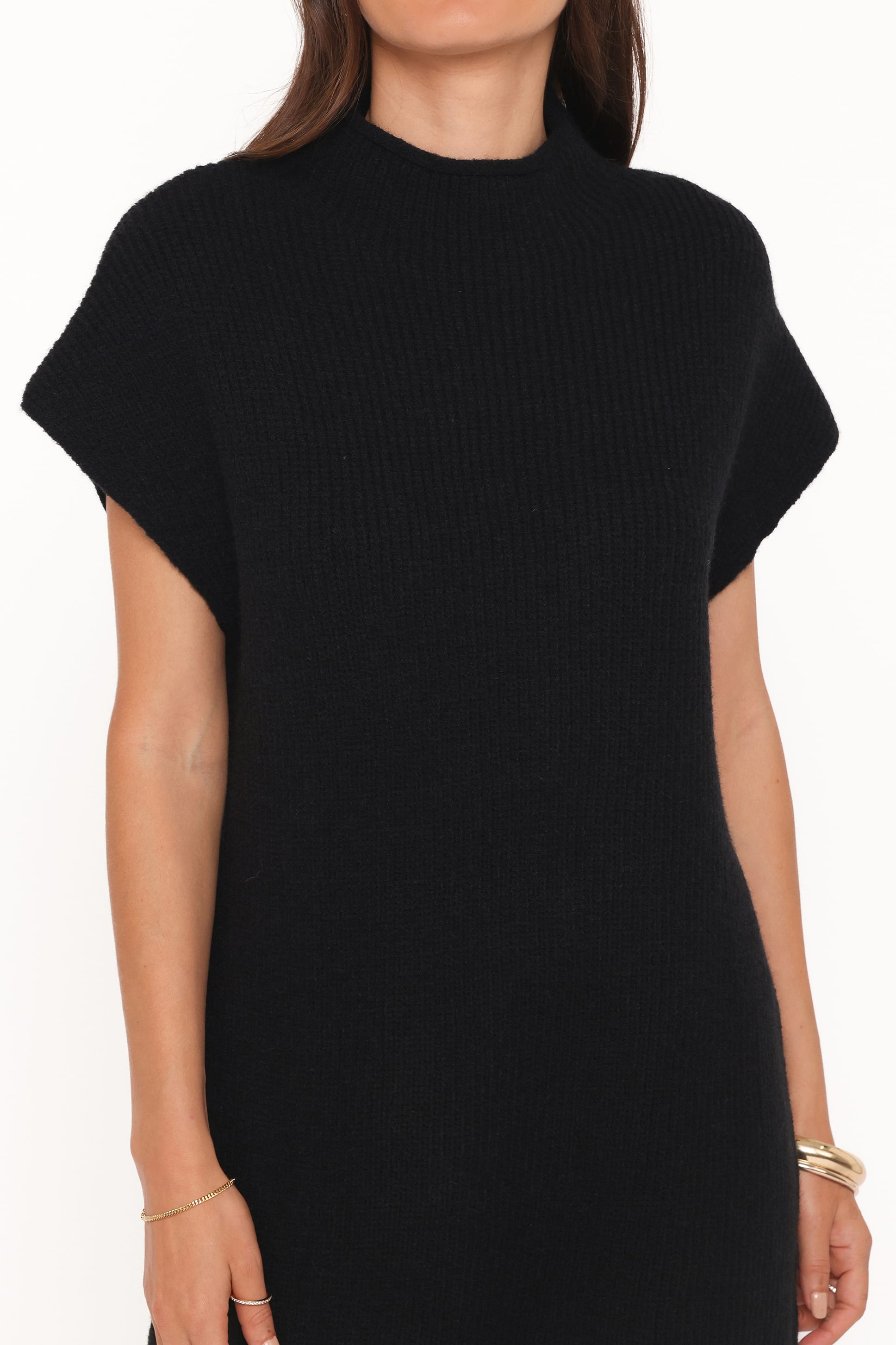 Petal and Pup USA DRESSES Wright Knit Mini Dress - Black